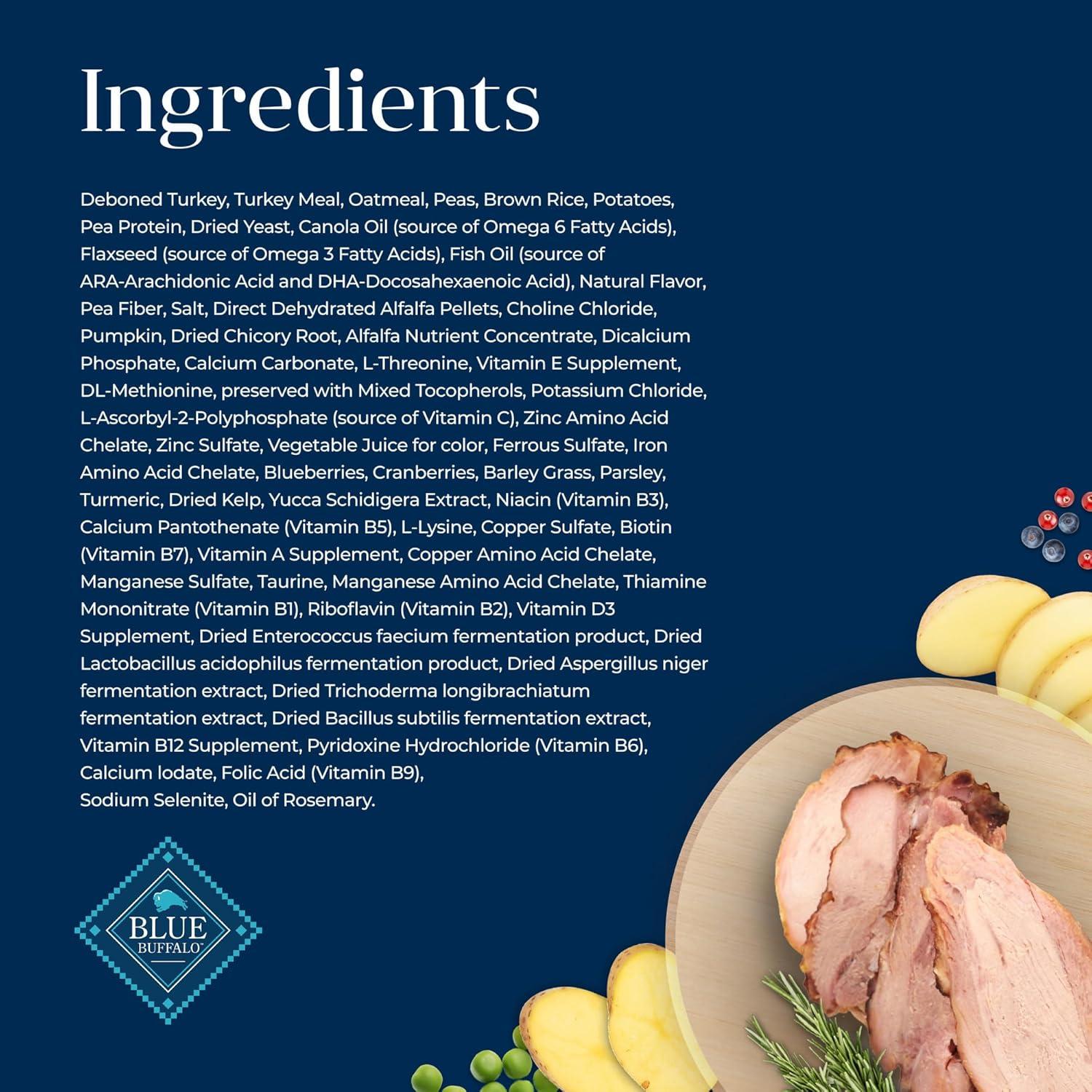 Comida Seca para Cachorros Blue Buffalo Basics Pavo y Papa 1.81 kg