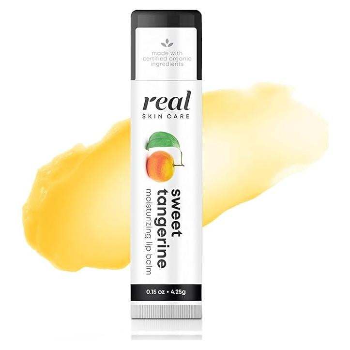Bálsamo Labial Orgánico Real Skin Care 4 Unidades Mandarina