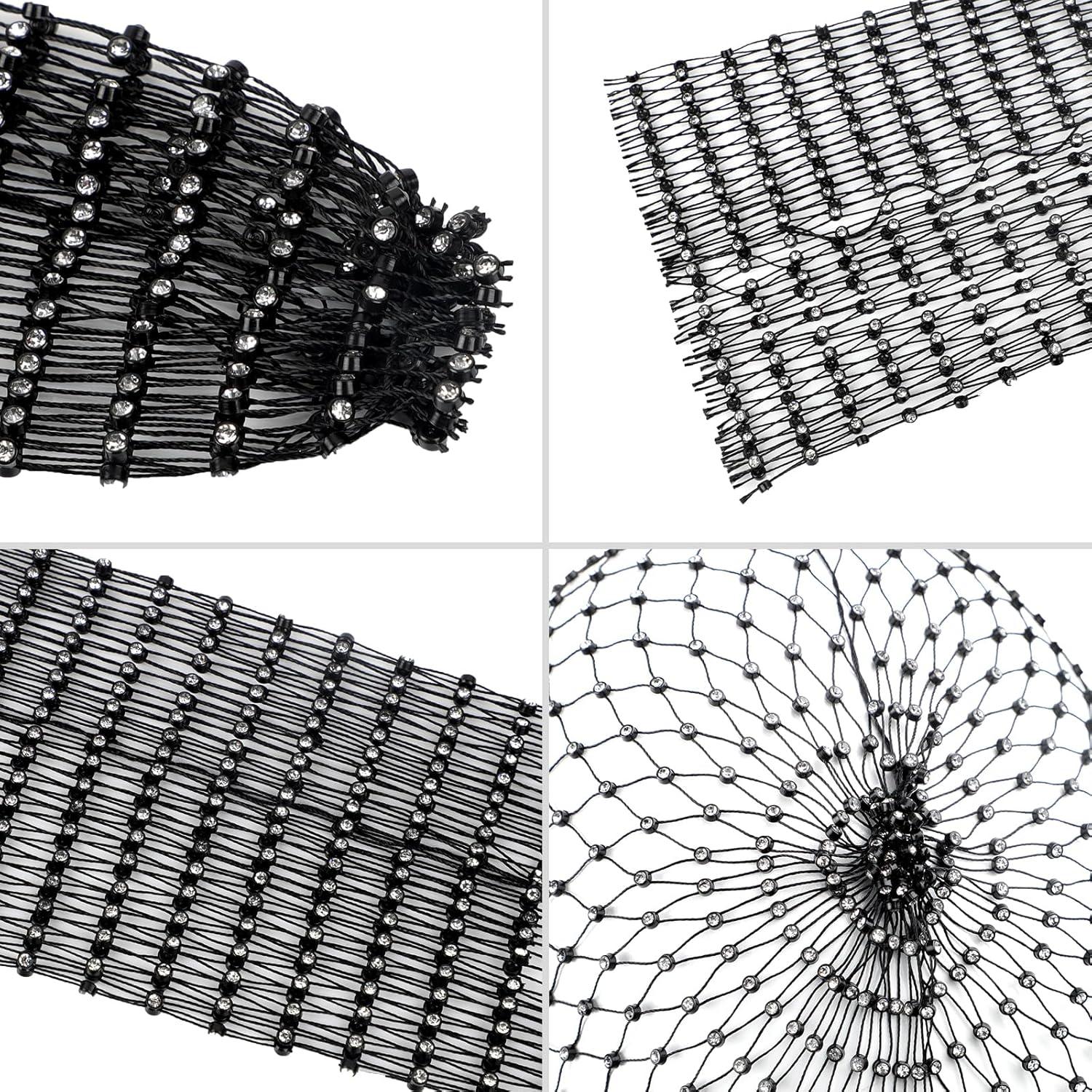 Máscara de Red de Pescado con Brillantes PURFUN para Mujeres