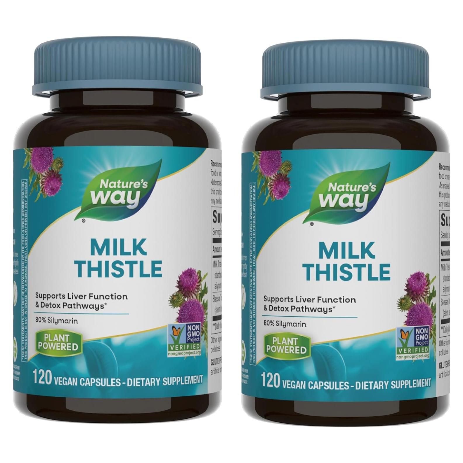 Extracto de Cardo Mariano Nature's Way 175 mg 120 Cápsulas