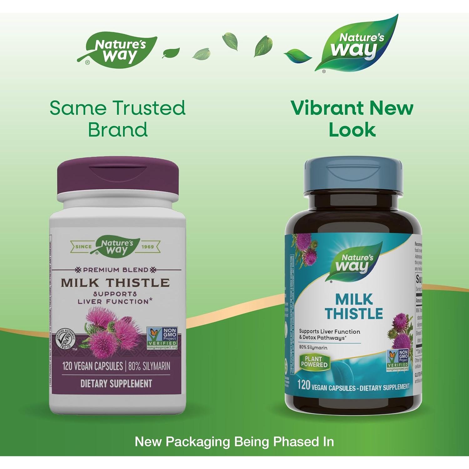 Extracto de Cardo Mariano Nature's Way 175 mg 120 Cápsulas