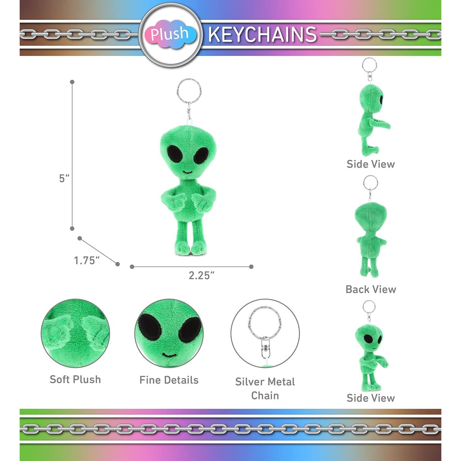 Llave de Peluche Alienígena DolliBu 12.7 cm Verde