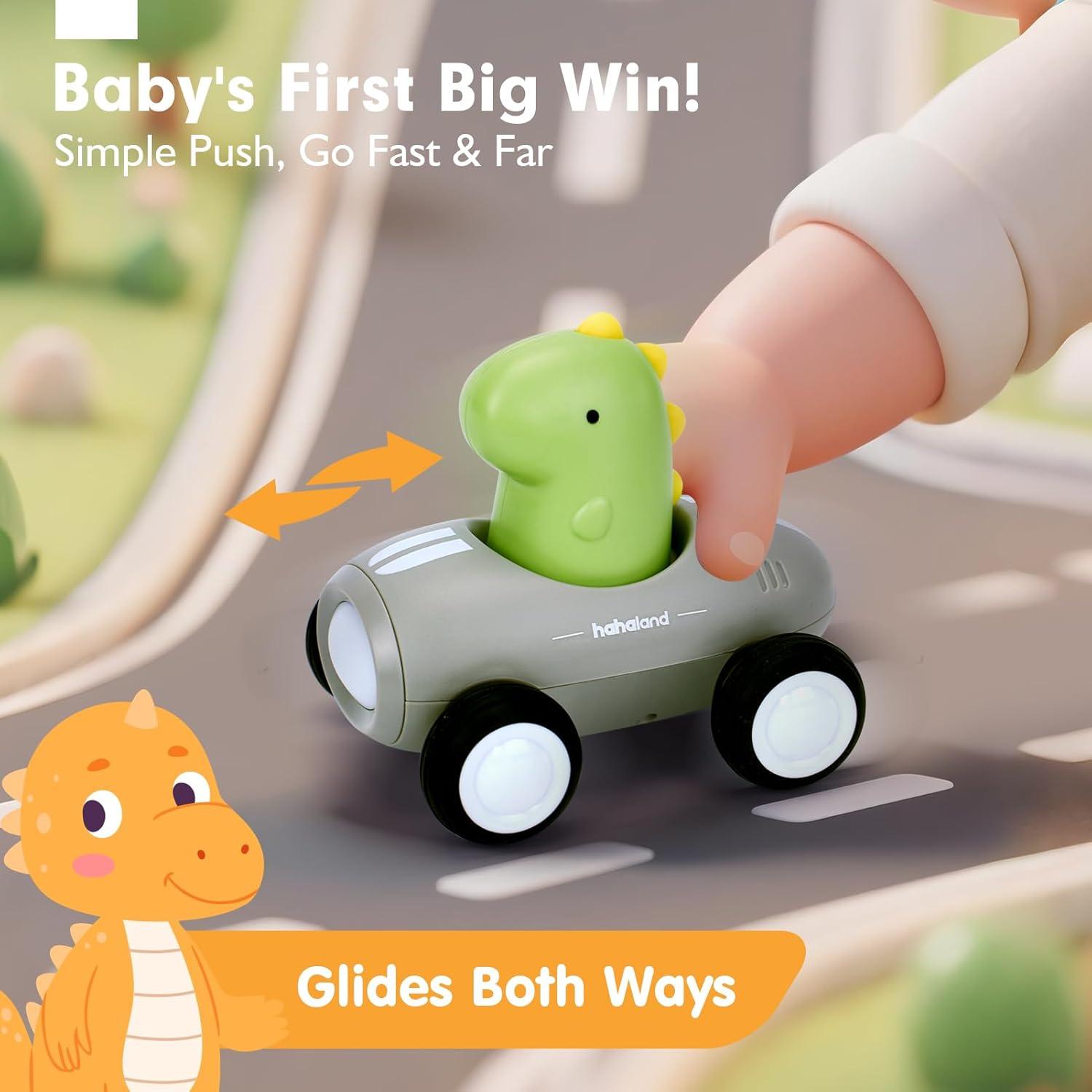 Coche de Empuje Hahaland para Niños 1-3 Años con Música y Luz