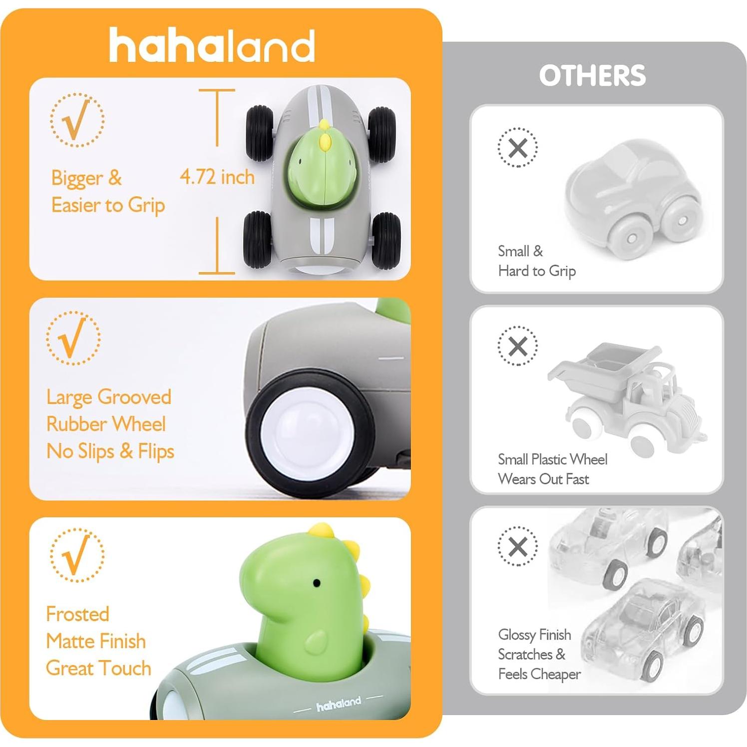 Coche de Empuje Hahaland para Niños 1-3 Años con Música y Luz