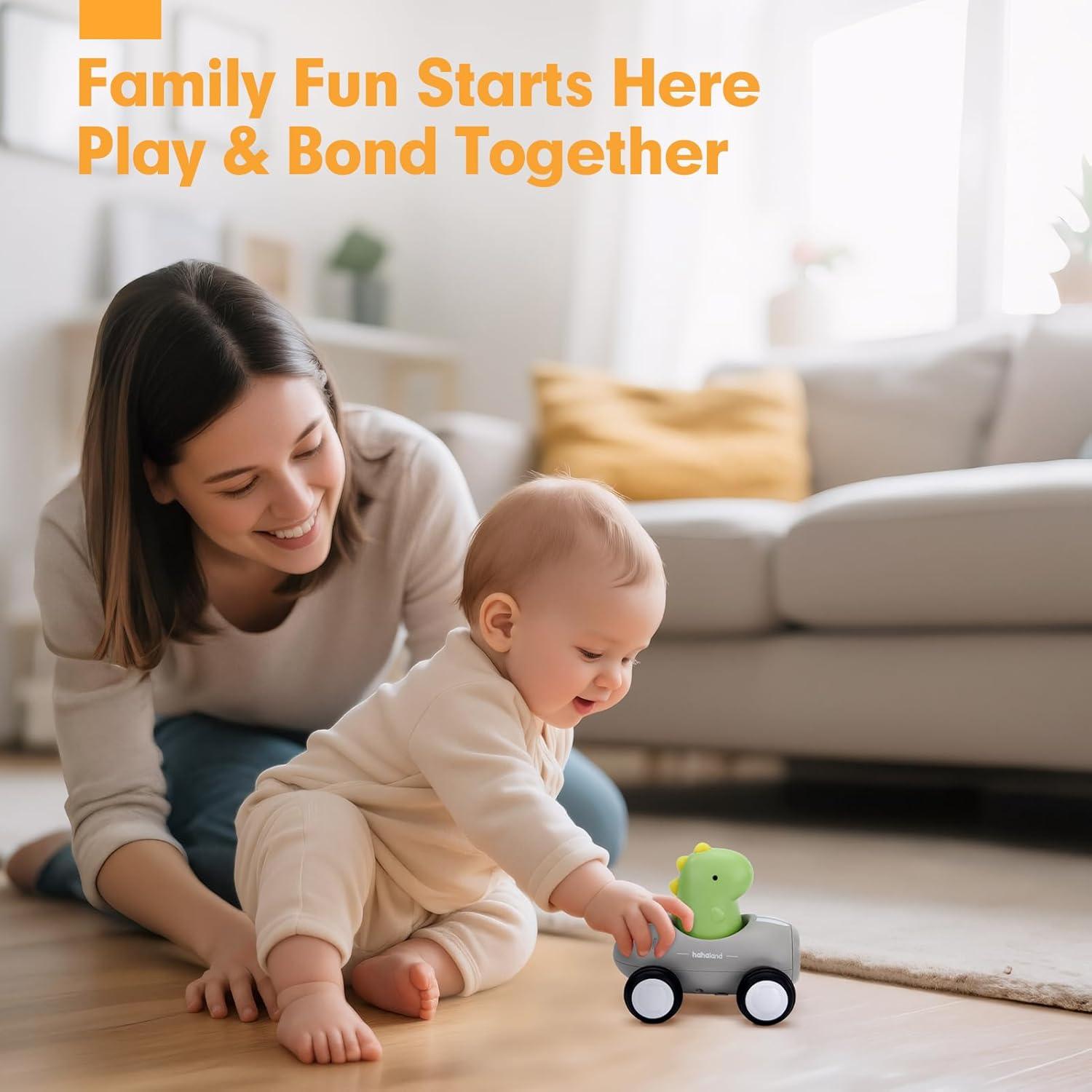 Coche de Empuje Hahaland para Niños 1-3 Años con Música y Luz