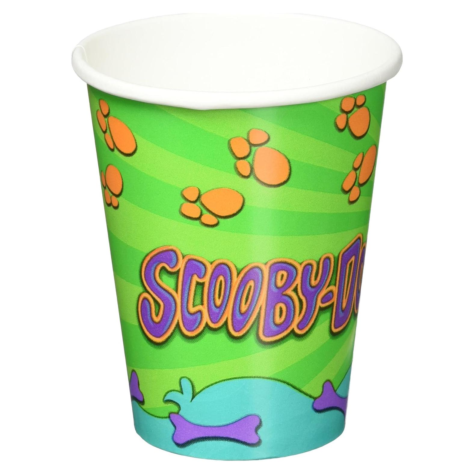 Tazas de papel Scooby-Doo 266ml - Paquete de 8 unidades
