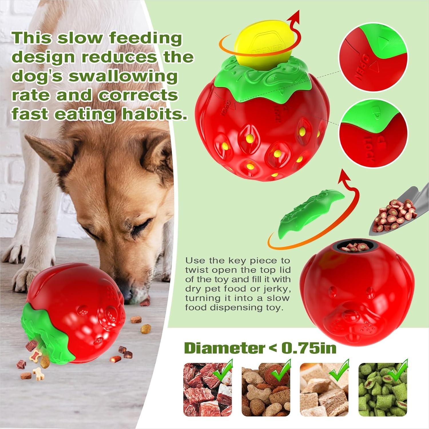 Juguete Masticable para Perros TLKNG Fresa Grande 321g