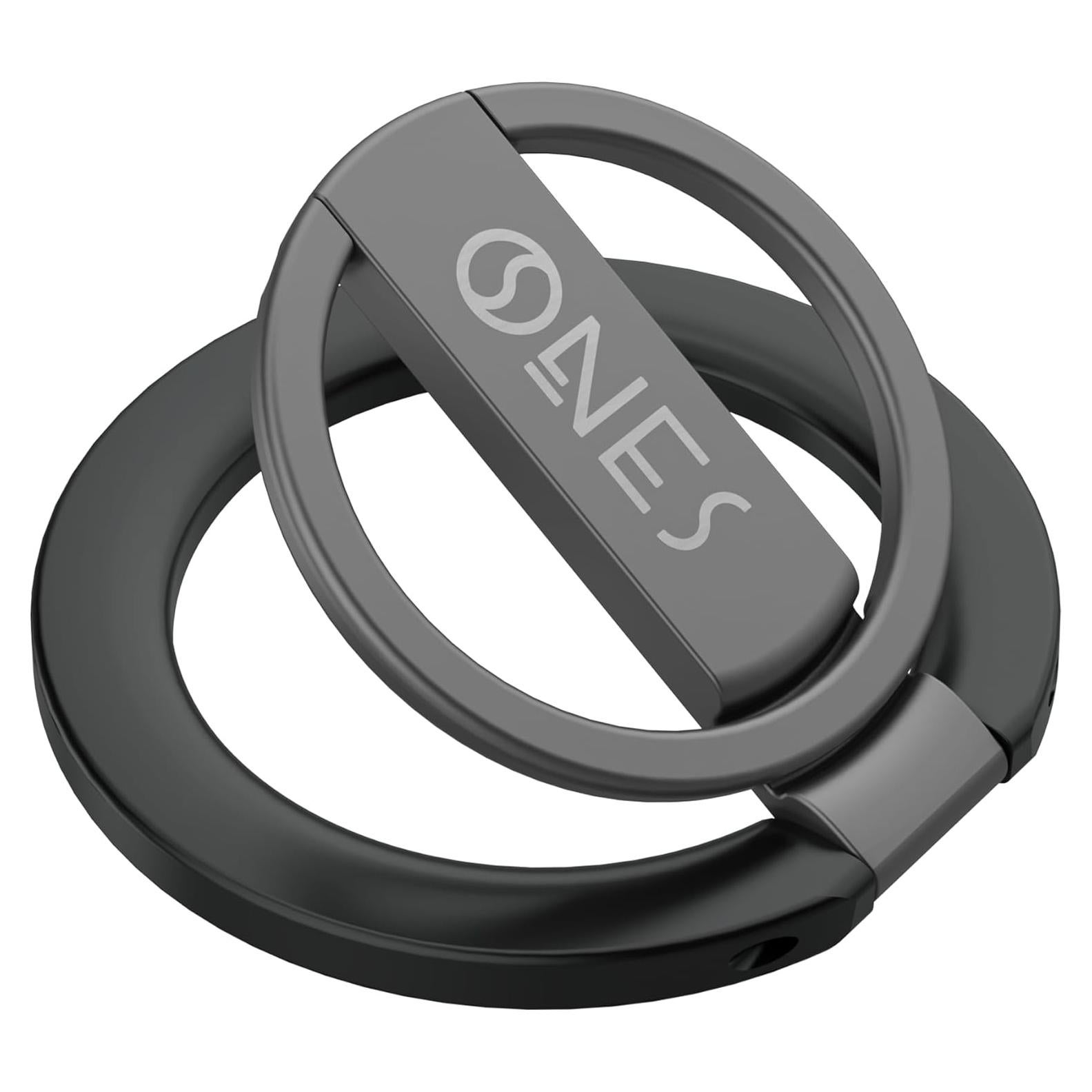 Soporte Anillo Magnético ONES Ajustable para Teléfonos - Negro