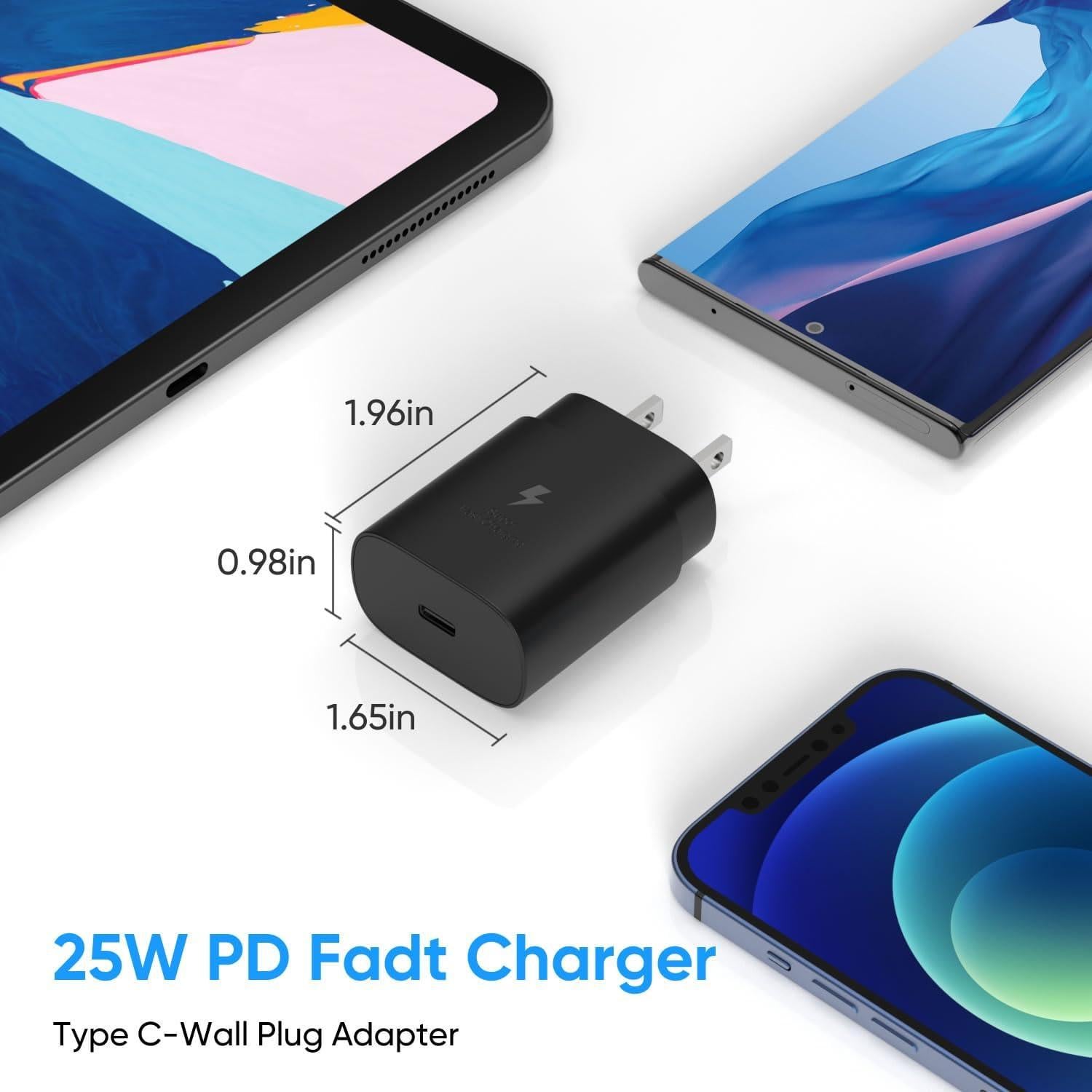 Cargador USB C 25W Rápido Shenzhen Xihuida para iPhone y Samsung