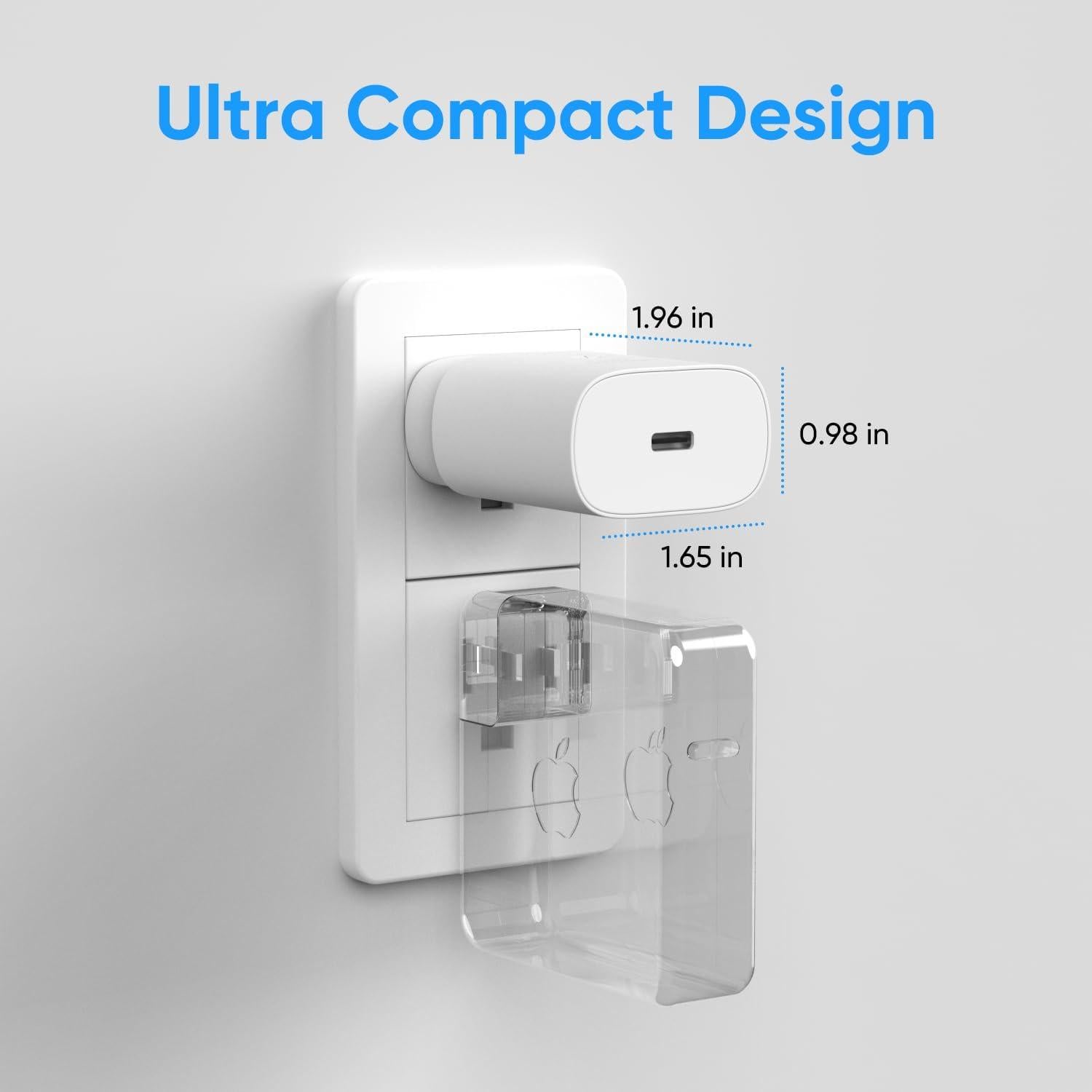 Cargador USB C Rápido 25W Shenzhen Xihuida Blanco 2 Pcs