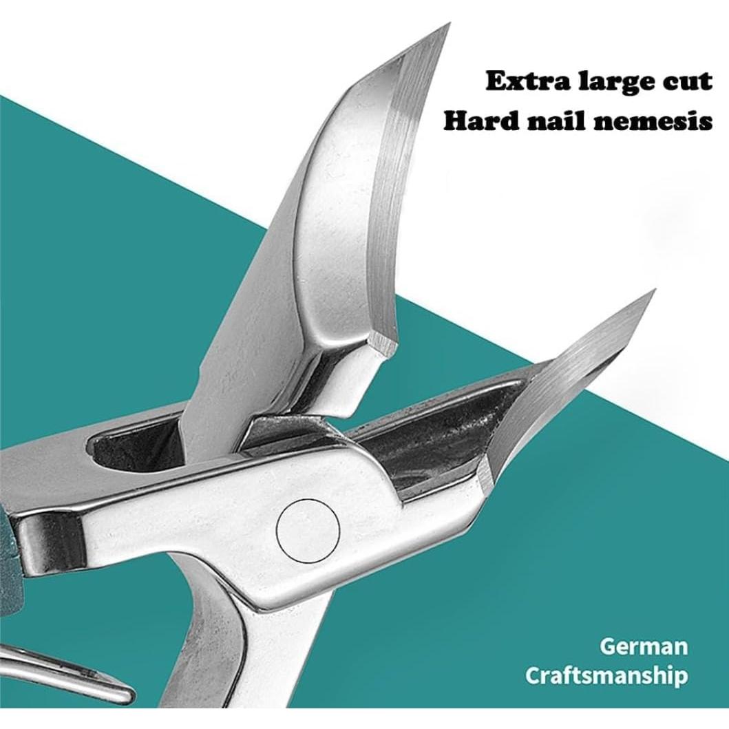 Juego de Cortauñas Profesional Pico de Águila 3 Piezas Negro