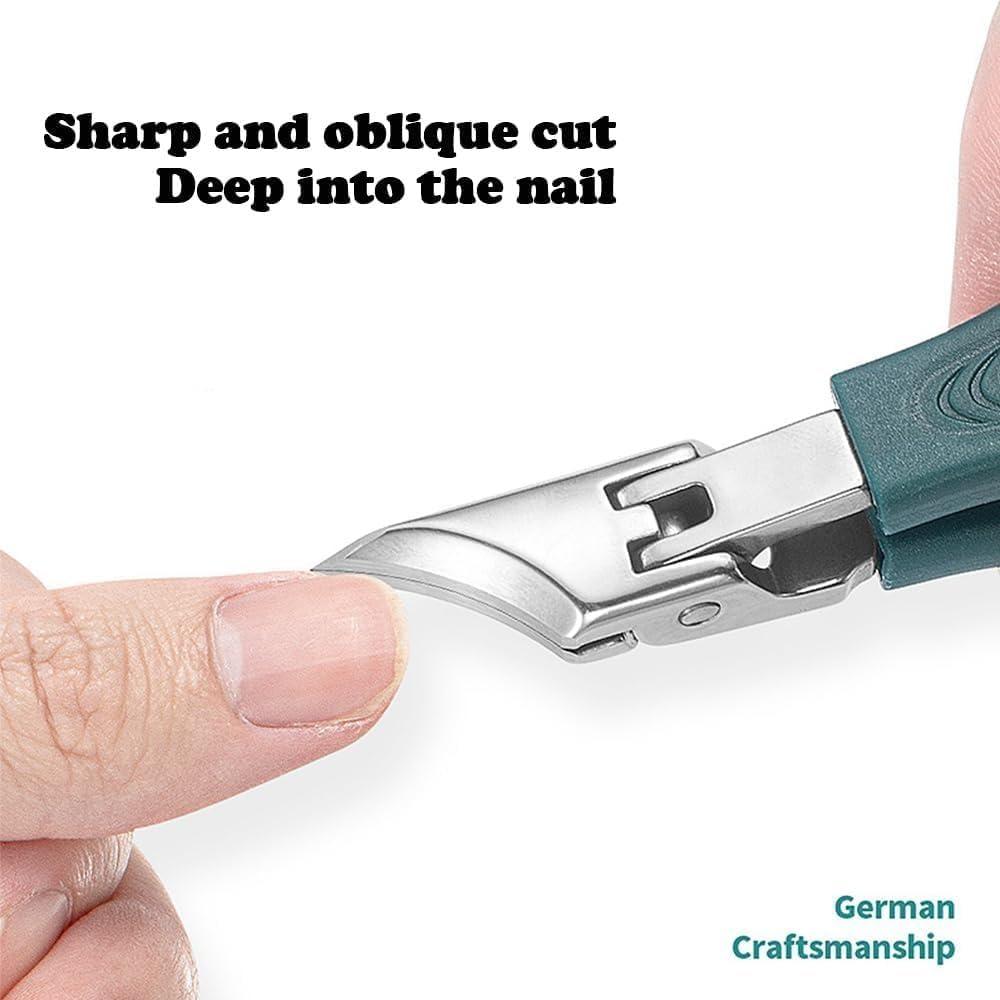 Juego de Cortauñas Profesional Pico de Águila 3 Piezas Negro