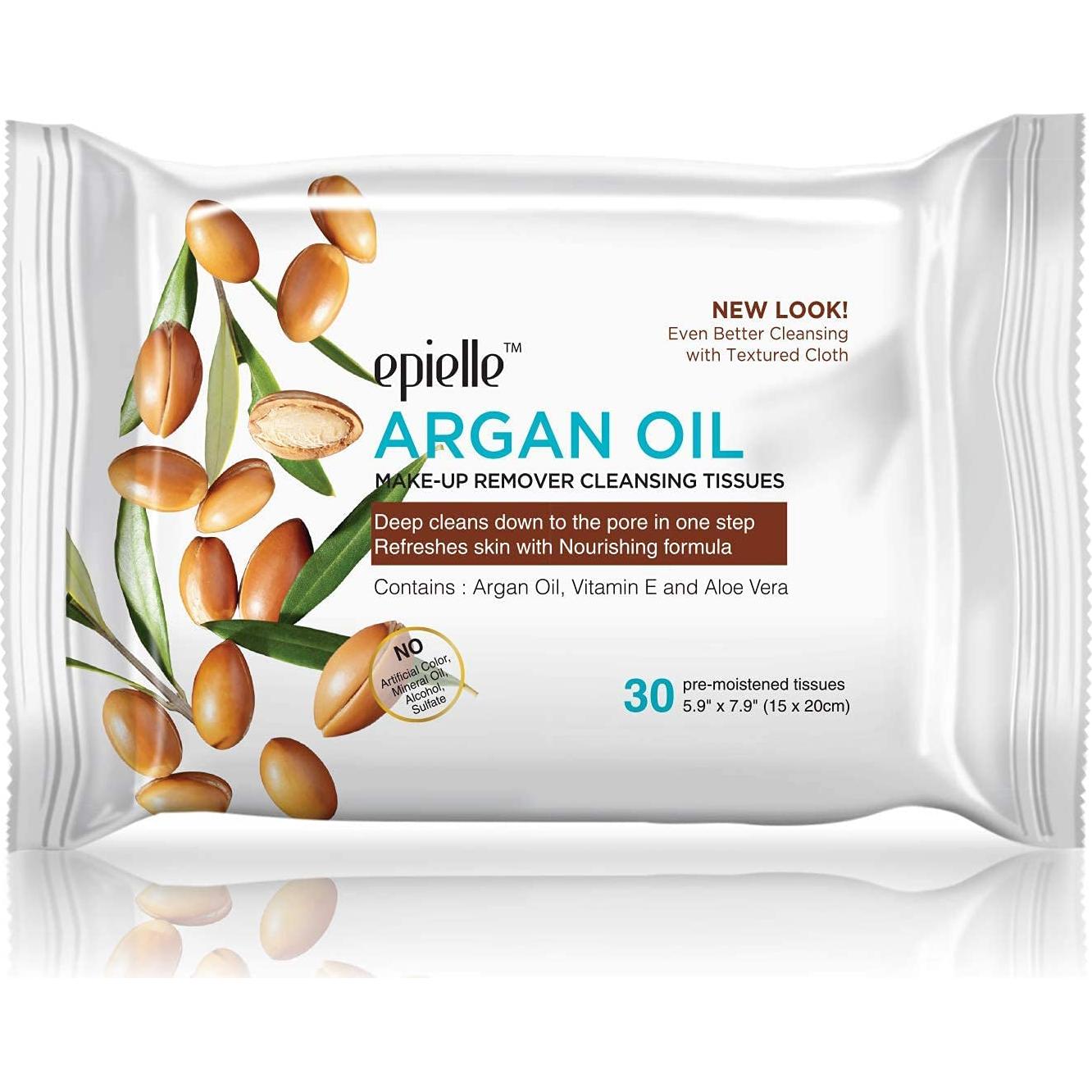 Toallitas Desmaquillantes Epielle, 30 Unidades, Hipoalergénicas