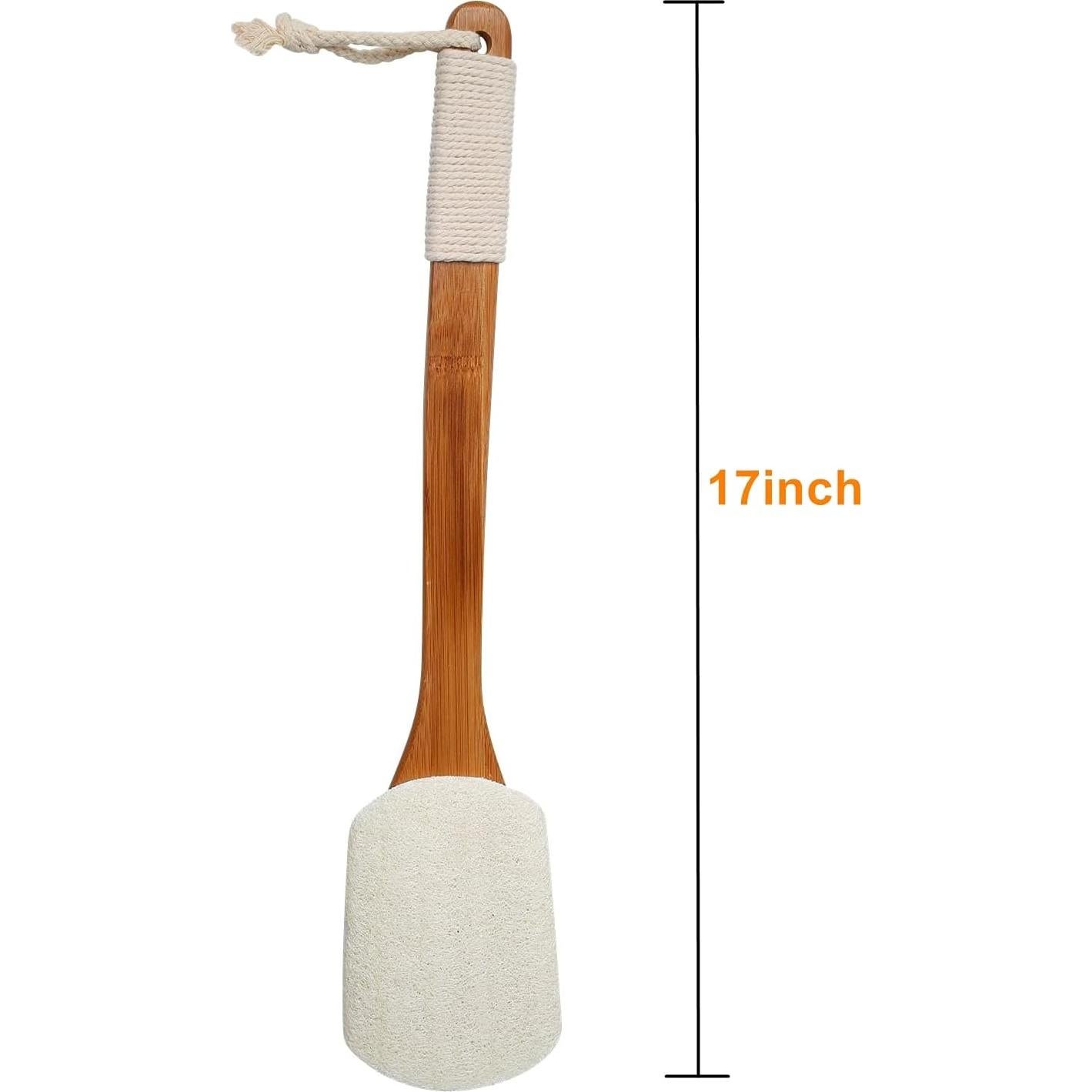 Cepillo de Espalda Leotruny Lufa Natural 43 cm Mango Largo