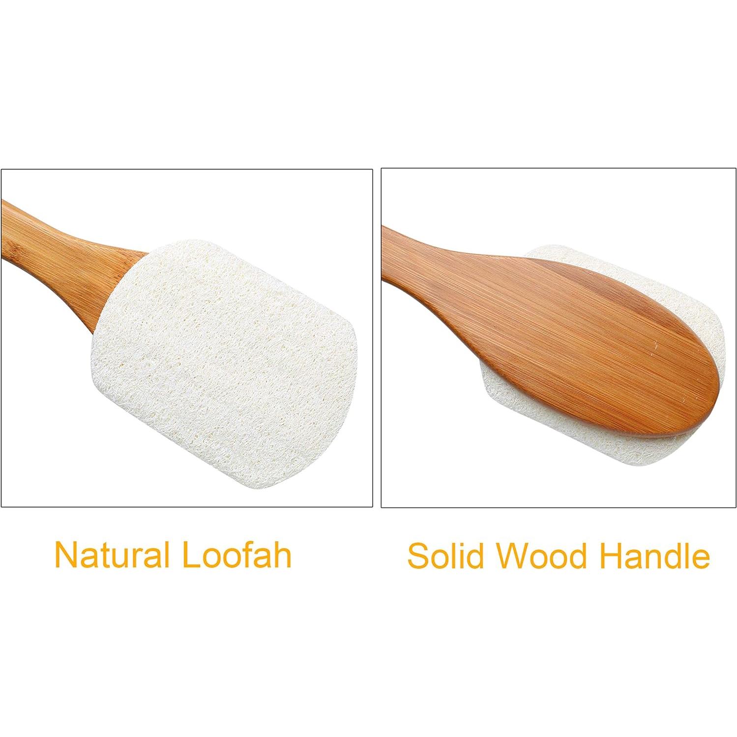 Cepillo de Espalda Leotruny Lufa Natural 43 cm Mango Largo