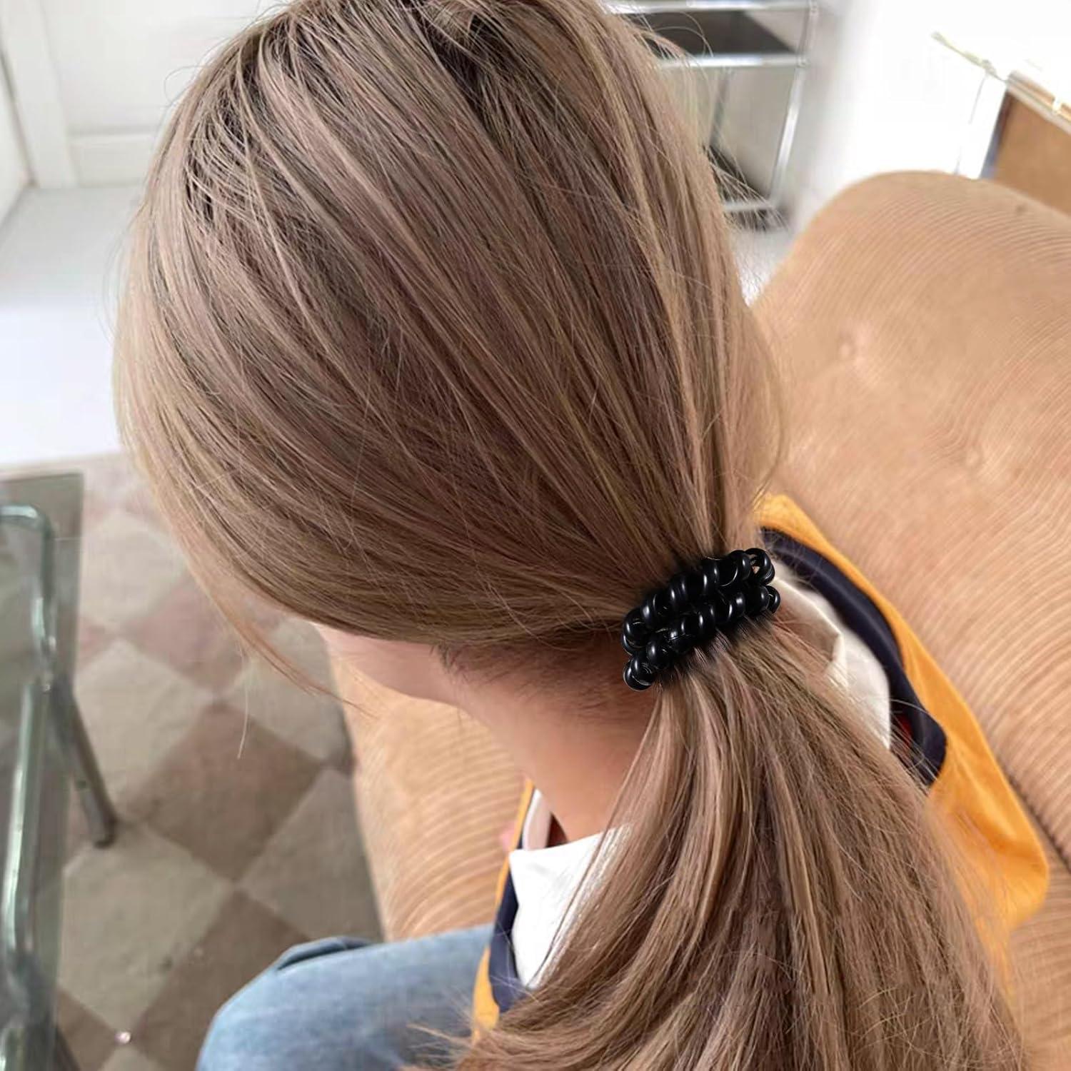 Tiras de Cabello Espirales KCHIES Negras Sin Marcas 6pcs