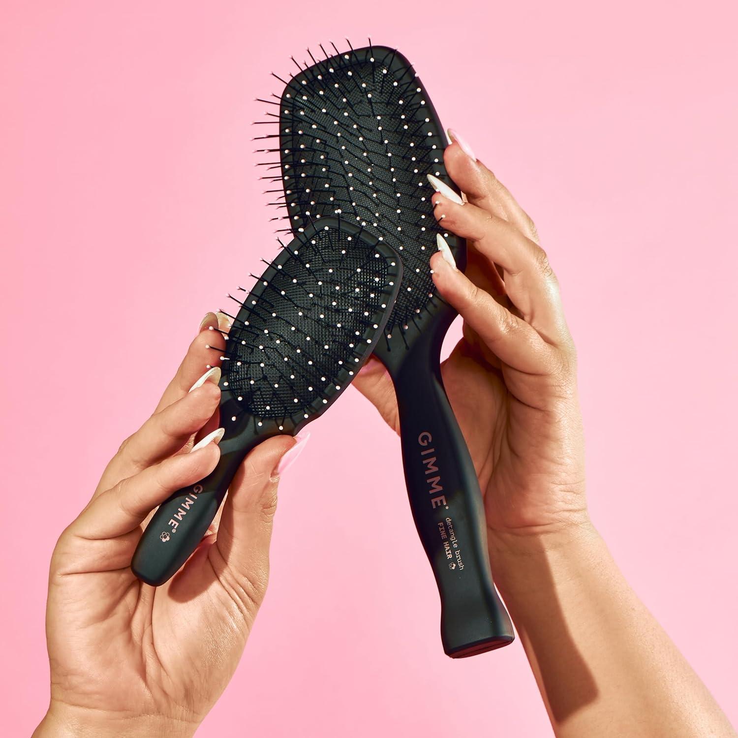 Cepillo Desenredante Mini Gimme Hair para Cabello Fino - Negro