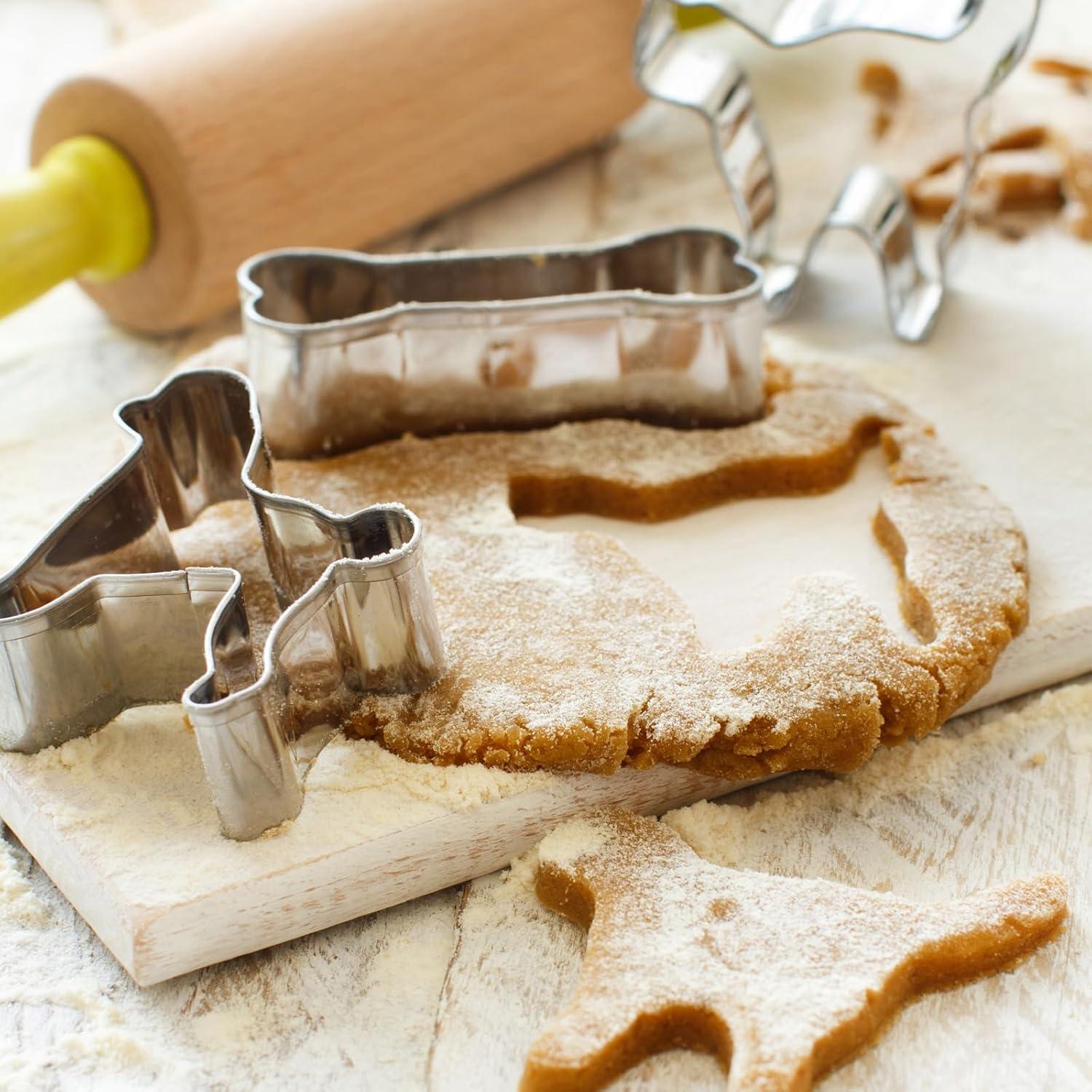 Juego de Cortadores de Galletas GWHOLE 26 Pcs Acero Inoxidable