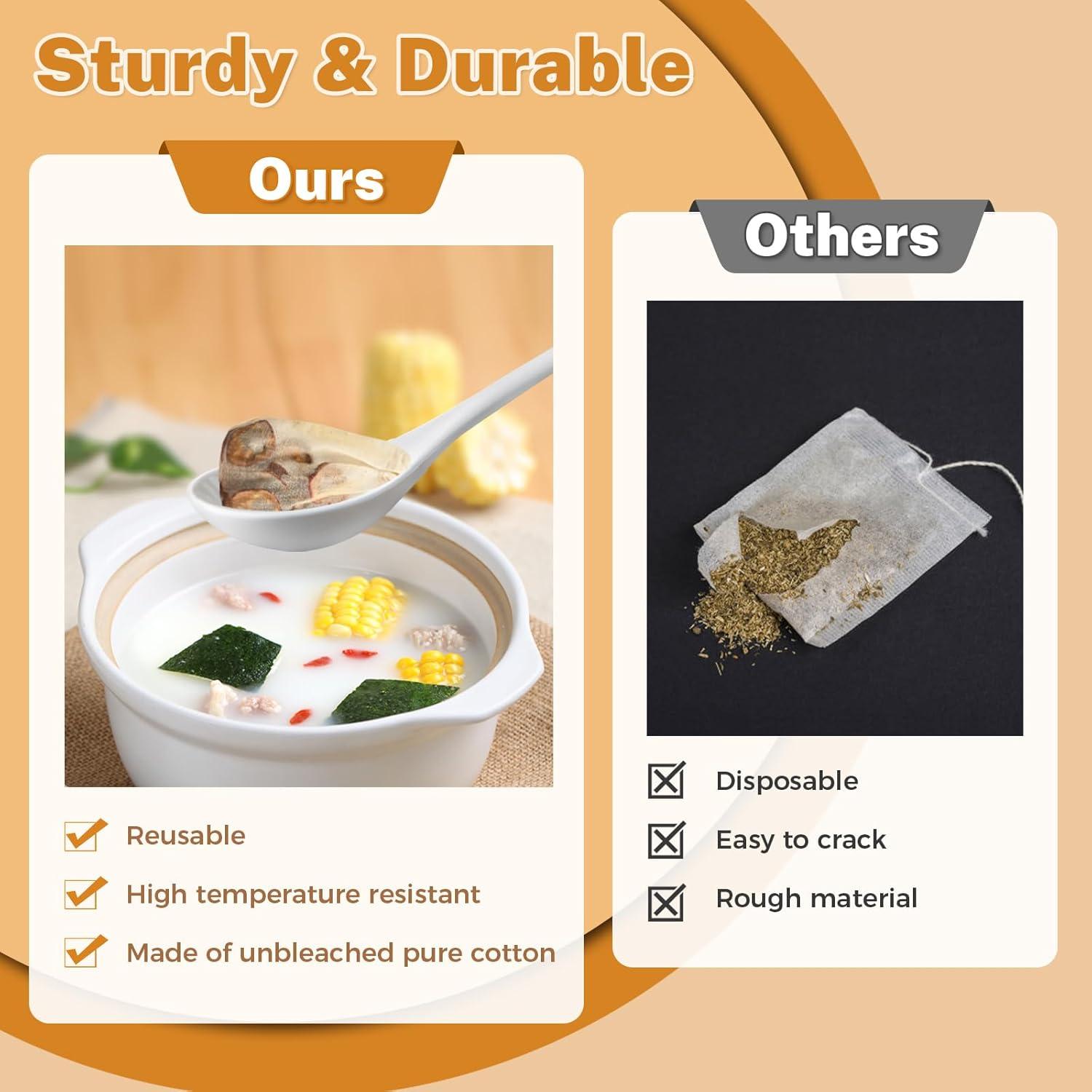 20 Bolsas de Muselina HyozorGo 10.16x7.62 cm Reutilizables