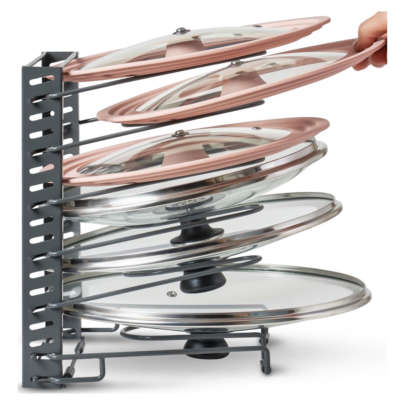 Organizador de Tapa de Olla Ajustable Better Things Home 6 Estantes