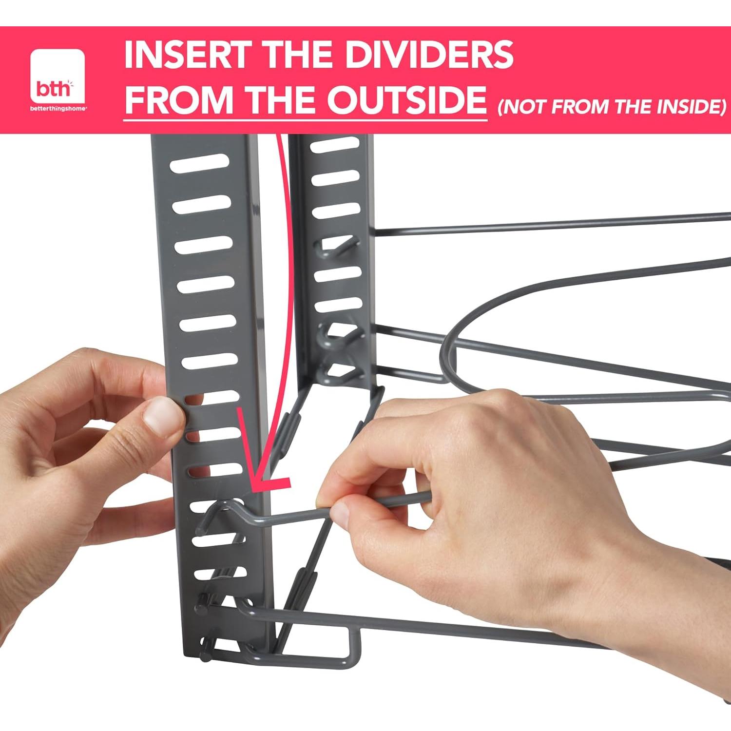 Organizador de Tapa de Olla Ajustable Better Things Home 6 Estantes