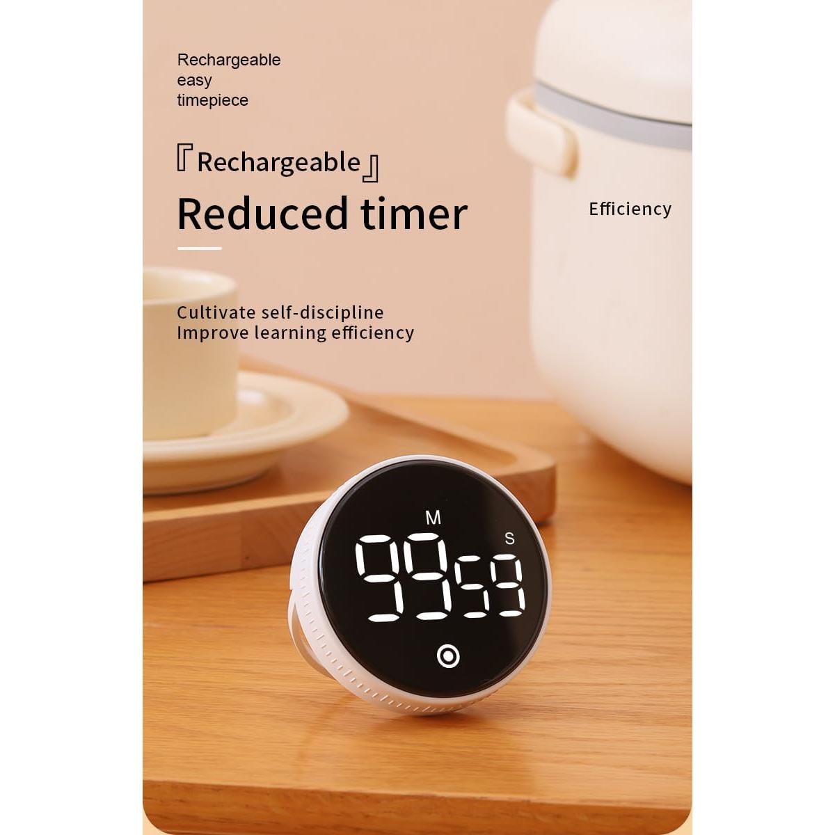 Temporizador Digital NVCVIDS F2 Recargable con Pantalla LED