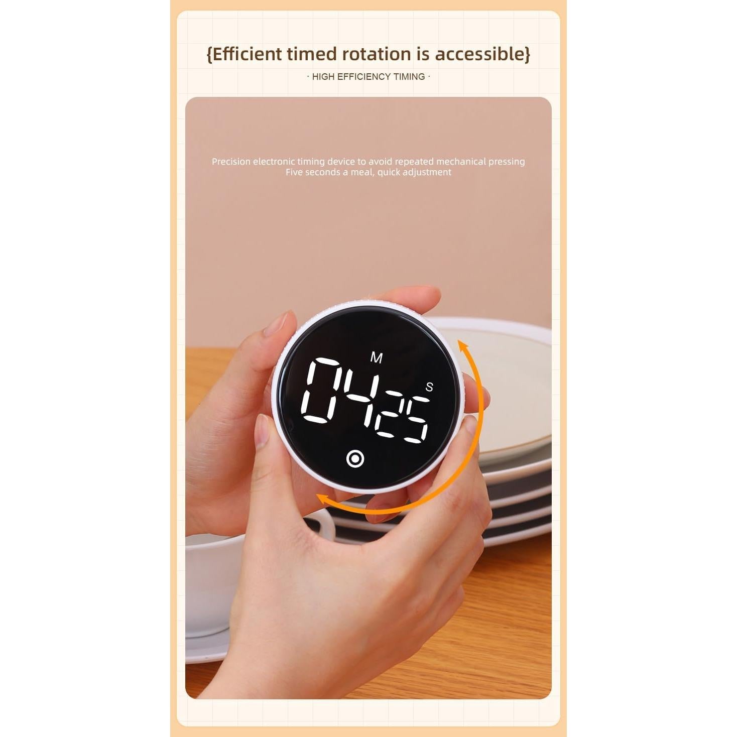 Temporizador Digital NVCVIDS F2 Recargable con Pantalla LED