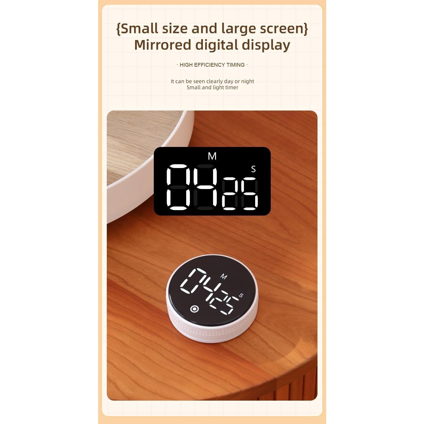 Temporizador Digital NVCVIDS F2 Recargable con Pantalla LED