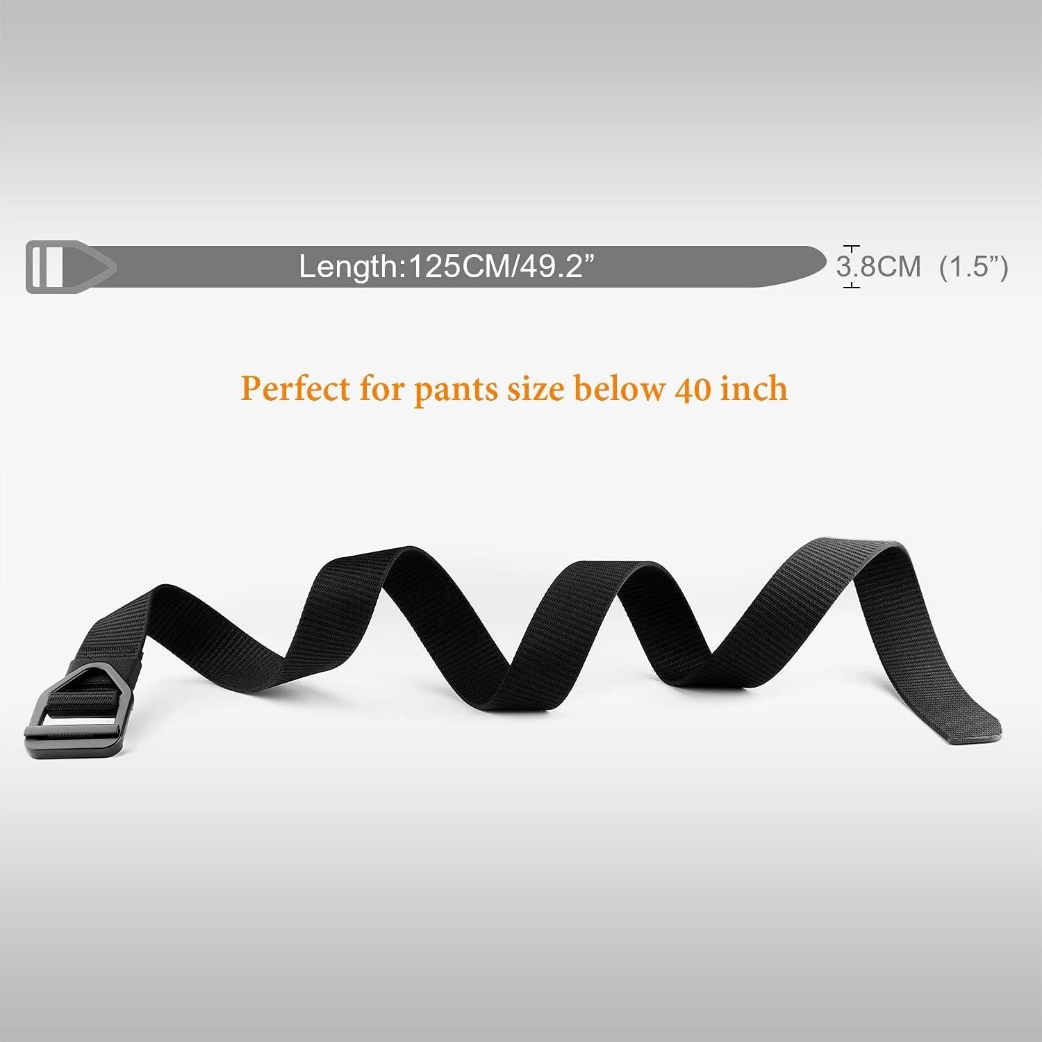 Cinturón Táctico JASGOOD de Nylon Ajustable para Hombre