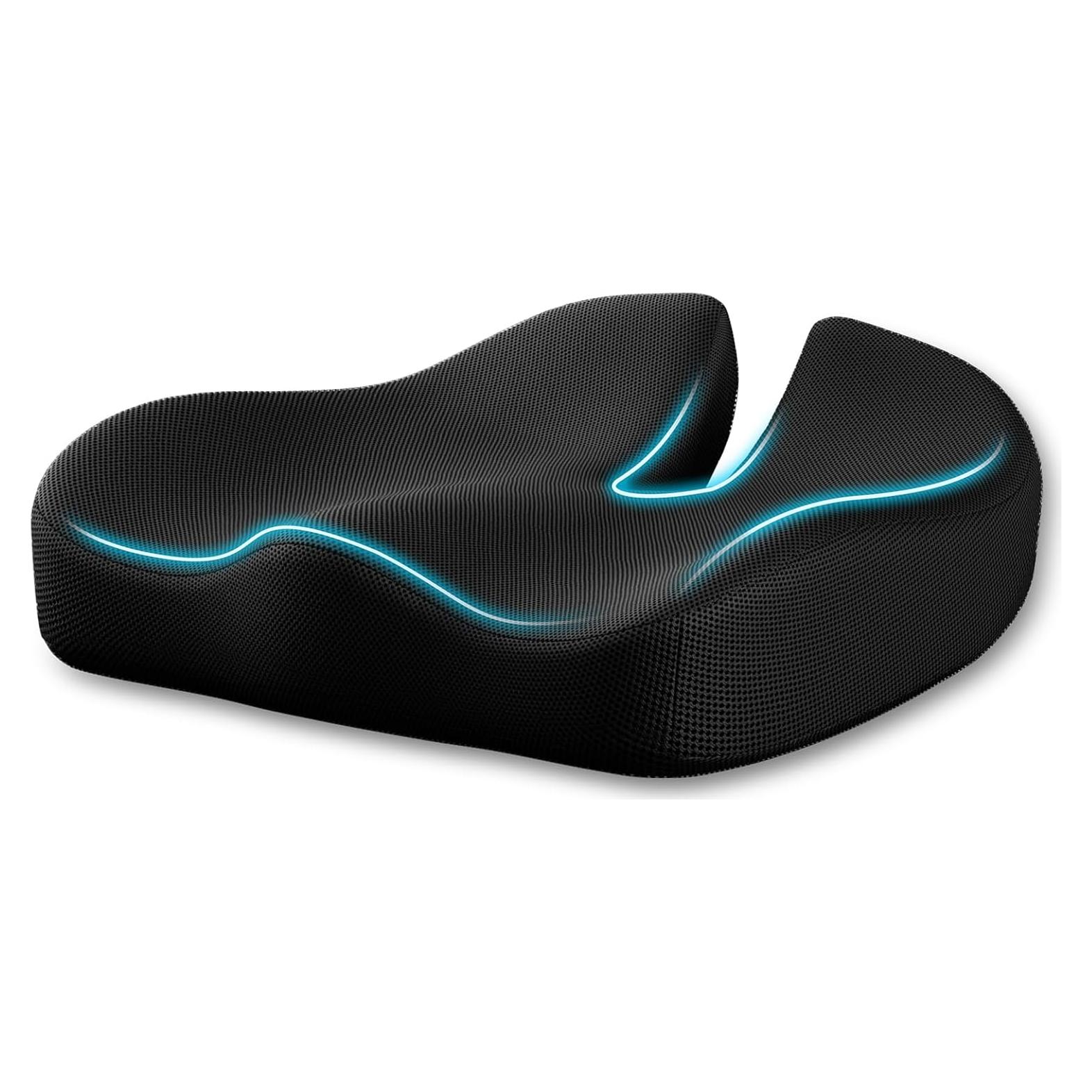 Cojín Ergonómico de Espuma Viscoelástica CJACSOC Negro XL