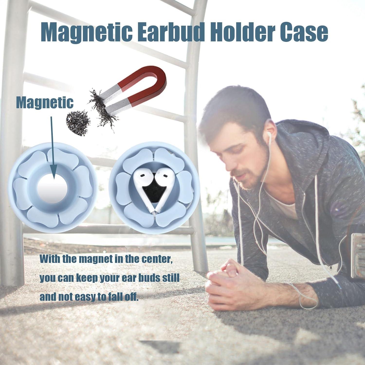 Estuche Organizador de Auriculares MAIRUI Azul Bebé Silicona