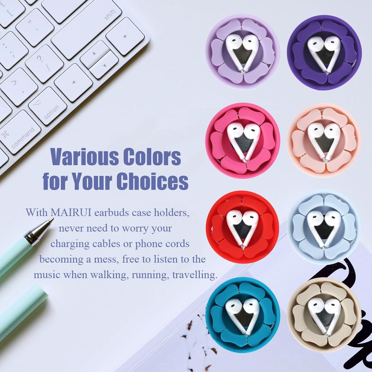 Estuche Organizador de Auriculares MAIRUI Azul Bebé Silicona