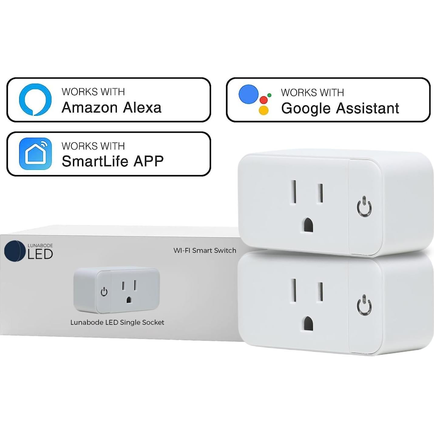 Enchufe Inteligente Lunabode YSP-102 - Paquete de 2