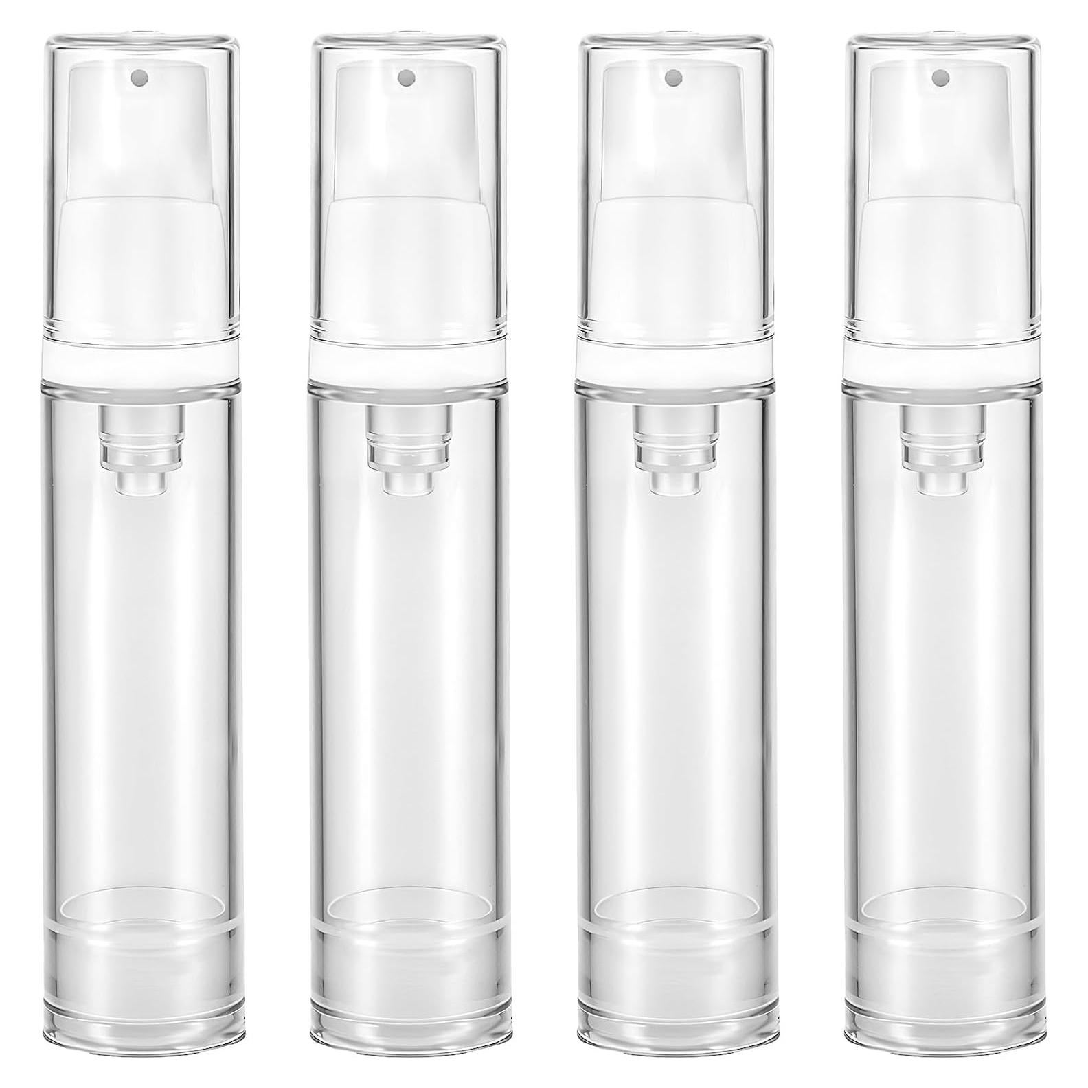 4 Botellas de Viaje Aiyorse 10ml Recargables sin Aire