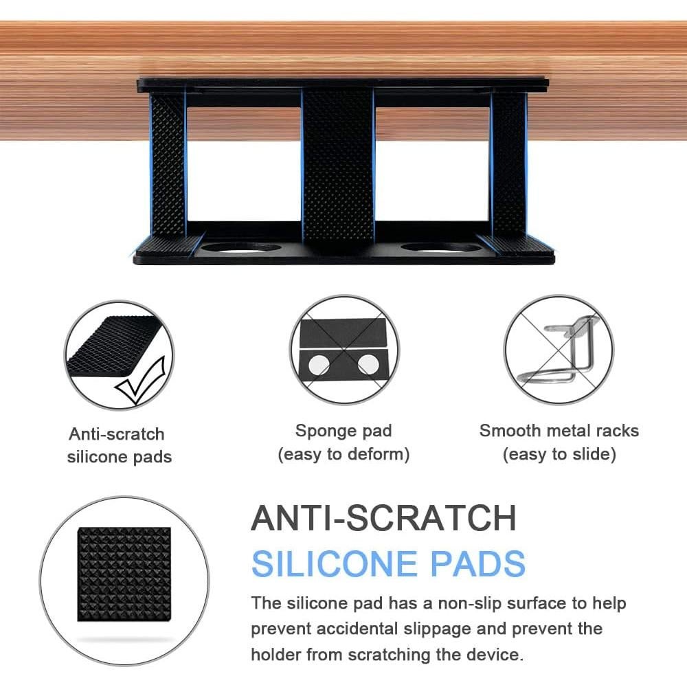 Soporte para Laptop Bajo Escritorio IFCASE - Aluminio Negro