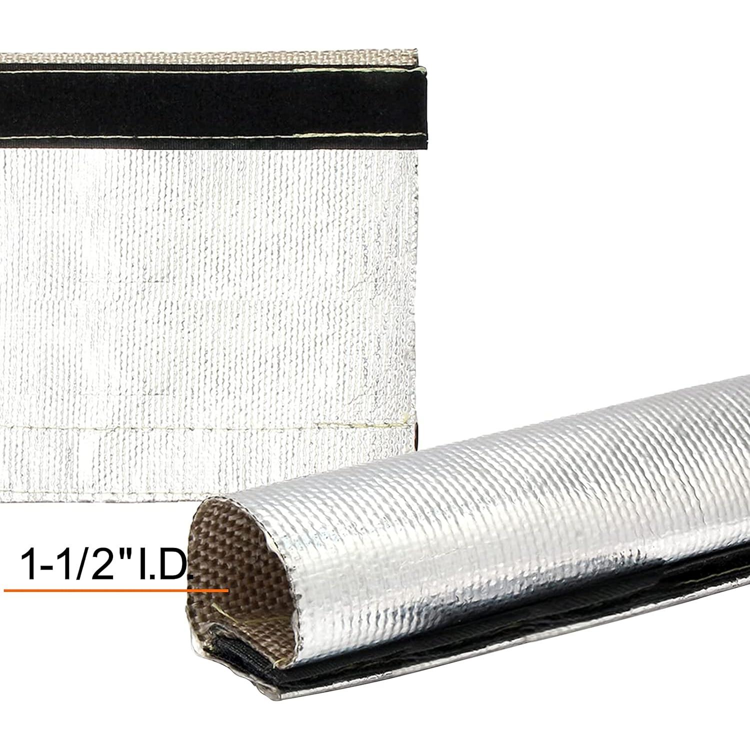 Manga de Protección Térmica Aluminizada XINPENGLIU 3M con 10 Abrazaderas