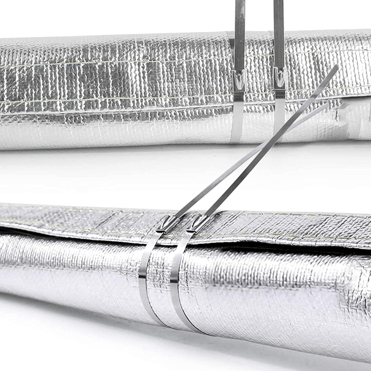 Manga de Protección Térmica Aluminizada XINPENGLIU 3M con 10 Abrazaderas