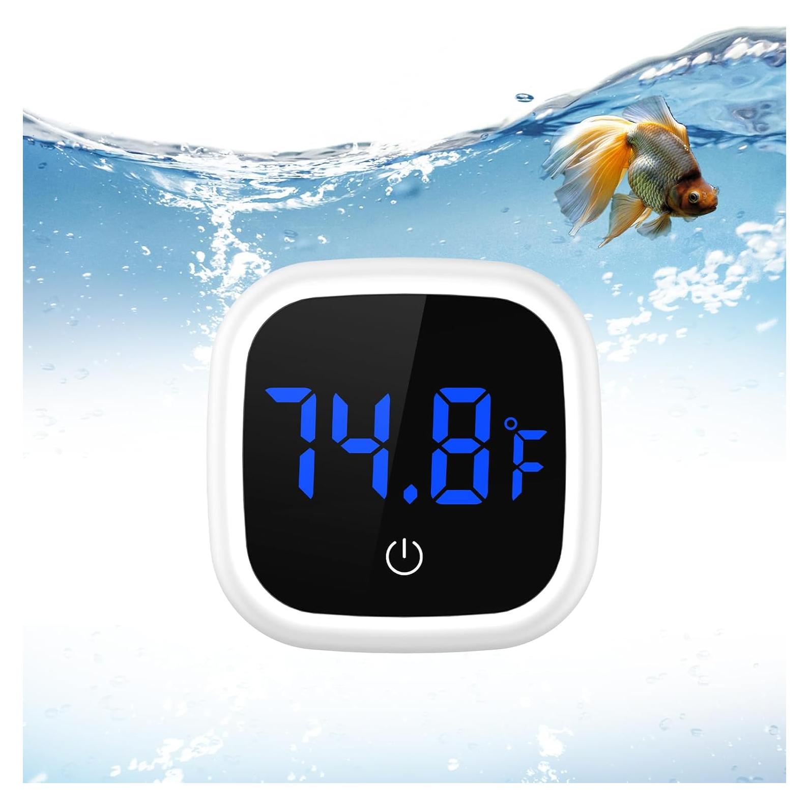 Termómetro Digital de Acuario LOFICOPER LED Adherible 0-60°C