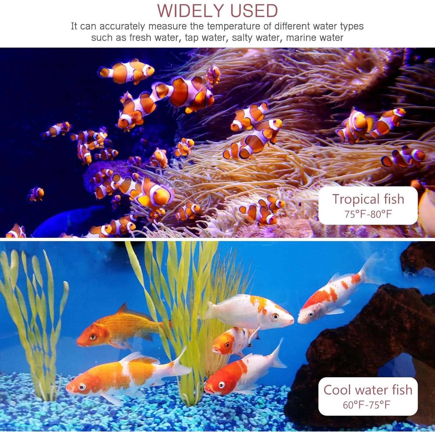 Termómetro Digital de Acuario LOFICOPER LED Adherible 0-60°C