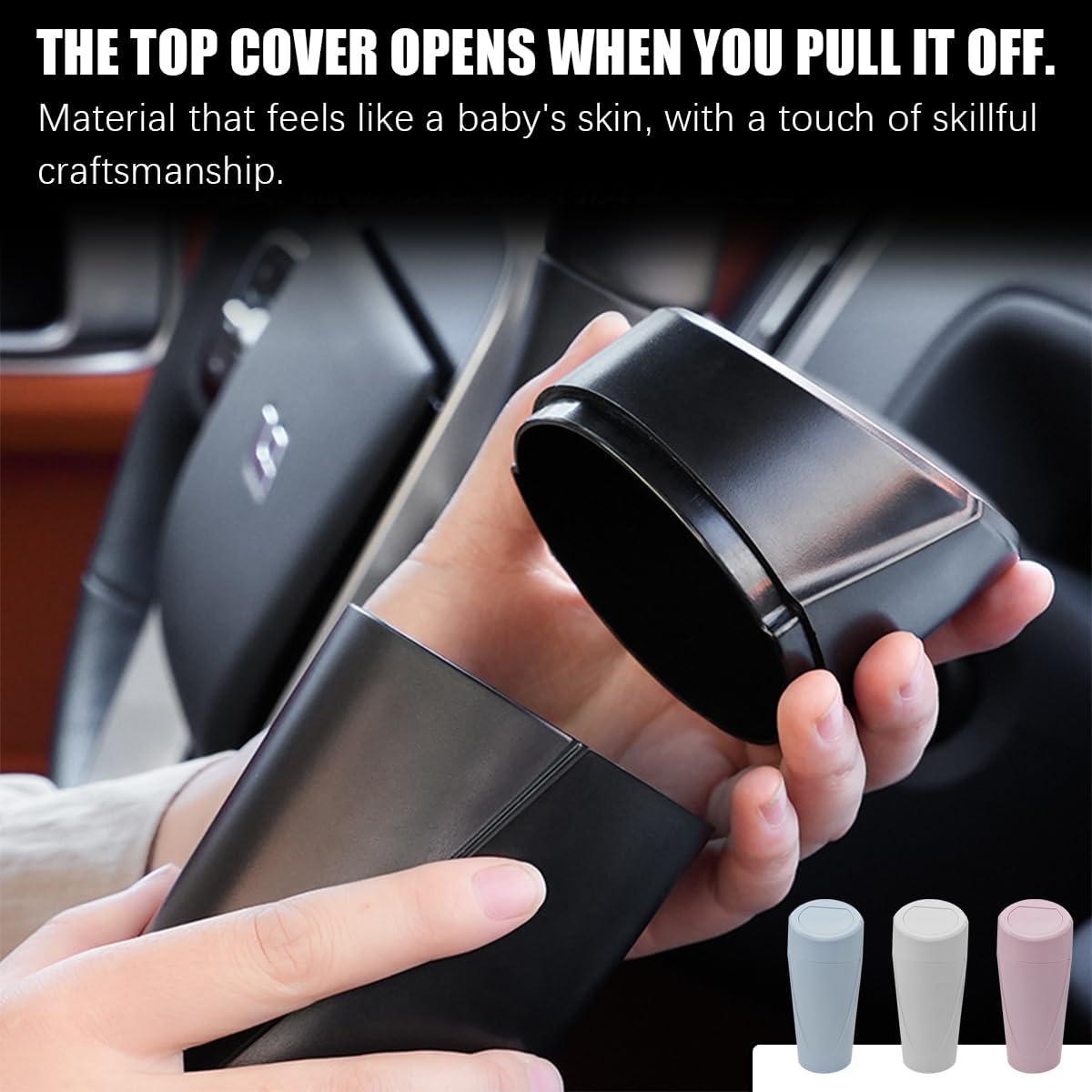 Basurero de Auto Osilly con Tapa, Portátil y a Prueba de Fugas