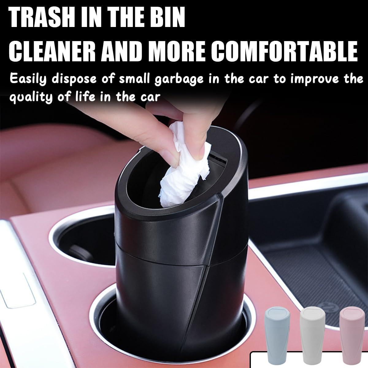 Basurero de Auto Osilly con Tapa, Portátil y a Prueba de Fugas