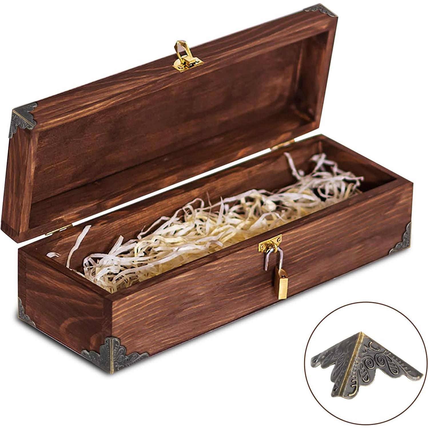 48 Protectores de Esquinas de Metal Piutouyar Bronce 2.54cm