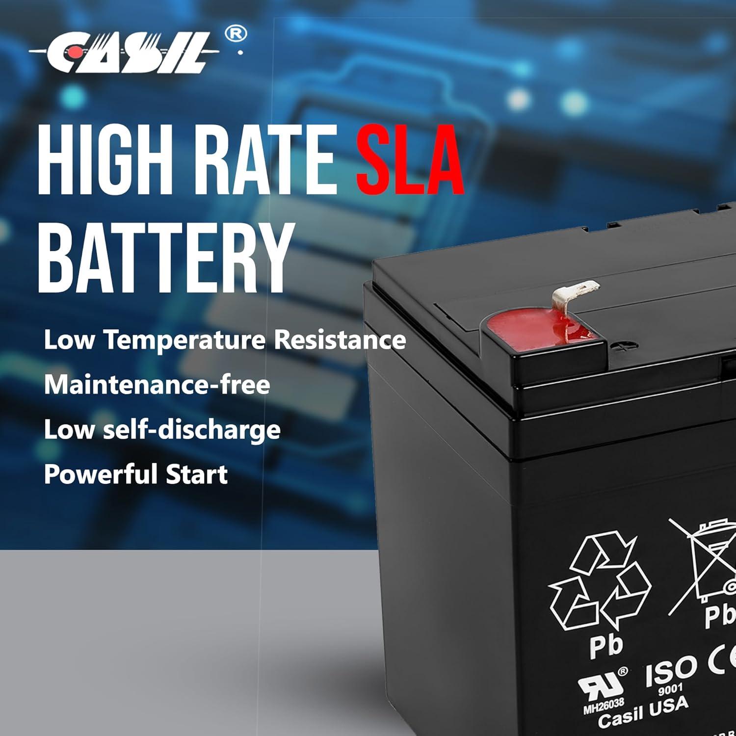 Batería de Panel de Incendio Casil 12V 33Ah - Paquete de 2