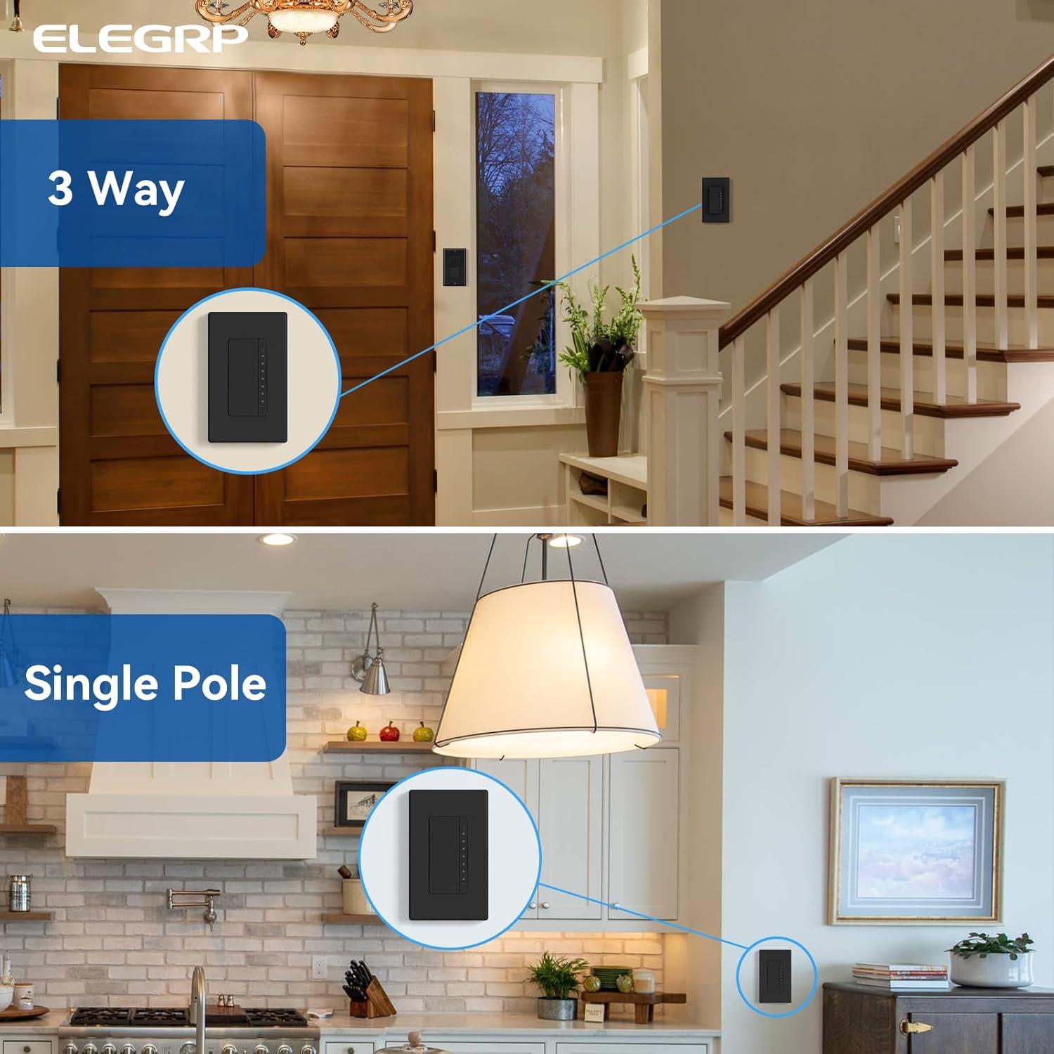 Interruptor Regulador Digital ELEGRP 150W LED 450W Incandescentes