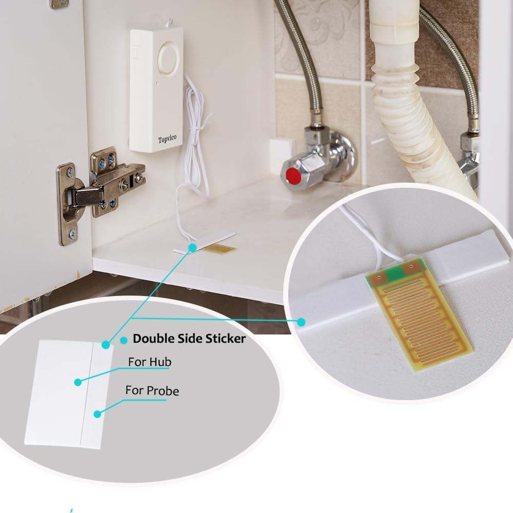 Detector de Fugas Topvico 120dB para Sótanos 3 Sensores