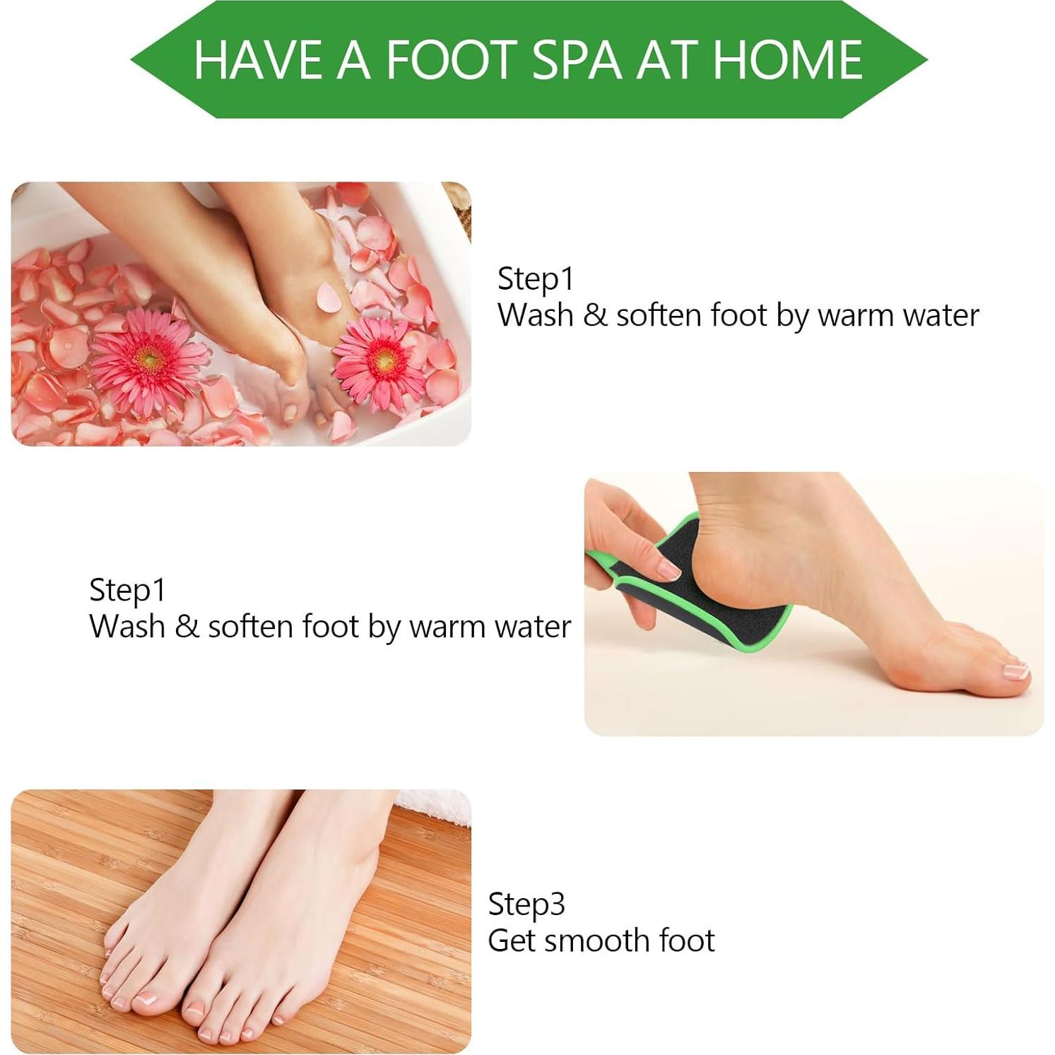 Lima Curvada para Pies BTYMS 2 Pcs Doble Cara Exfoliador