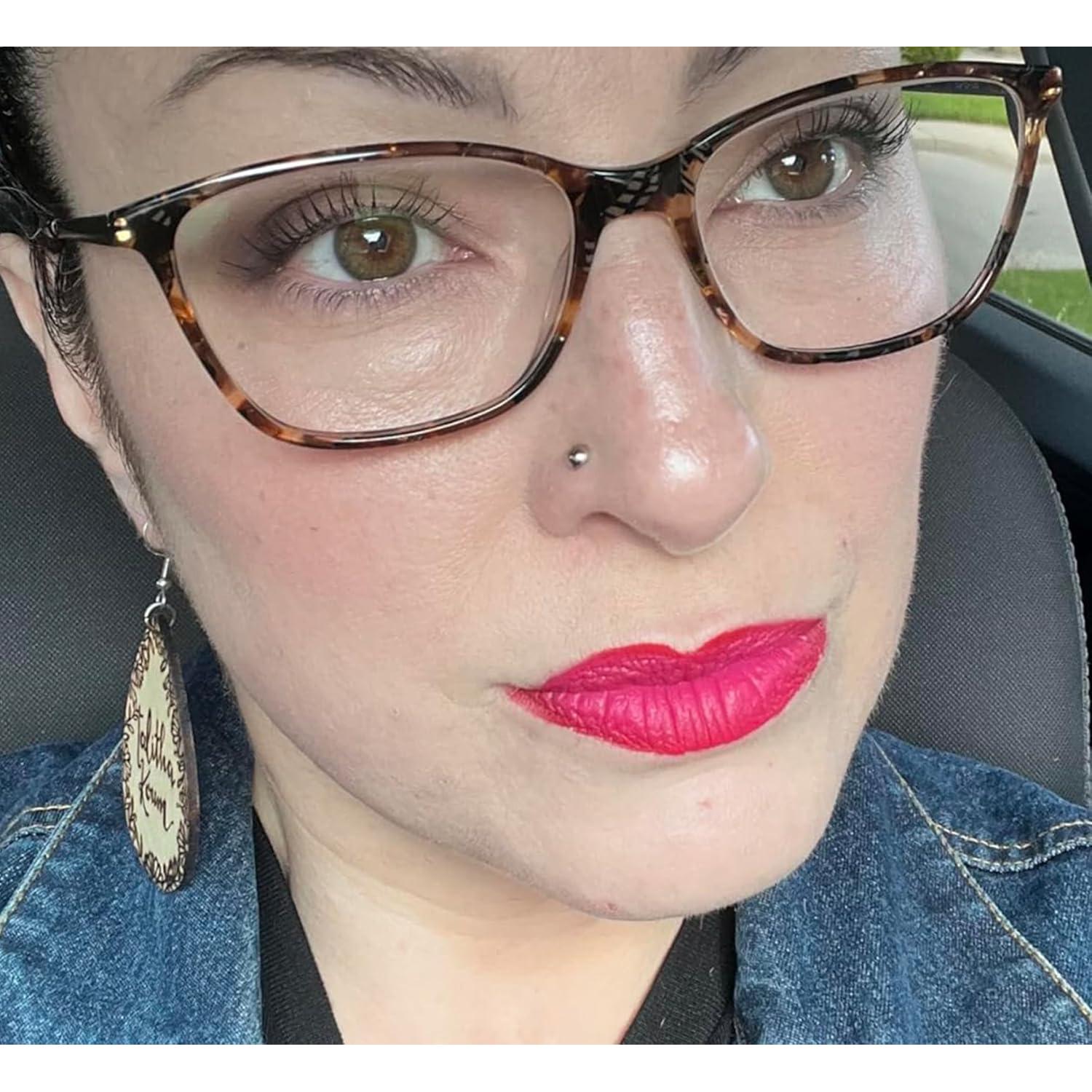 Falsos Piercings Adhesivos Longita - 450 Piezas para Nariz, Ceja y Labio