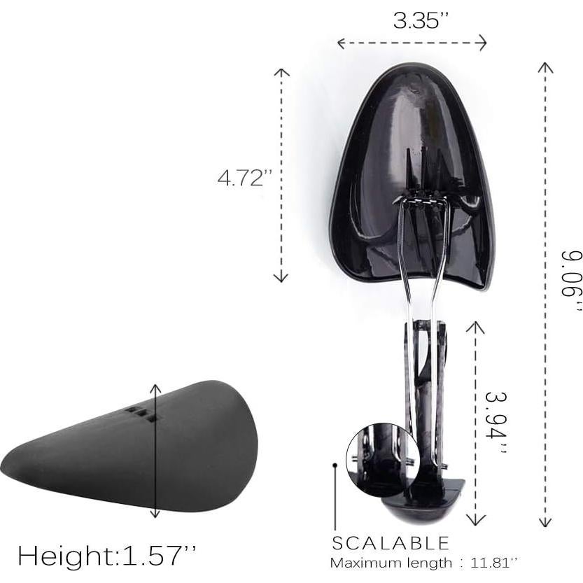 Árboles para Zapatos Ajustables WAJJ para Hombre - Negro