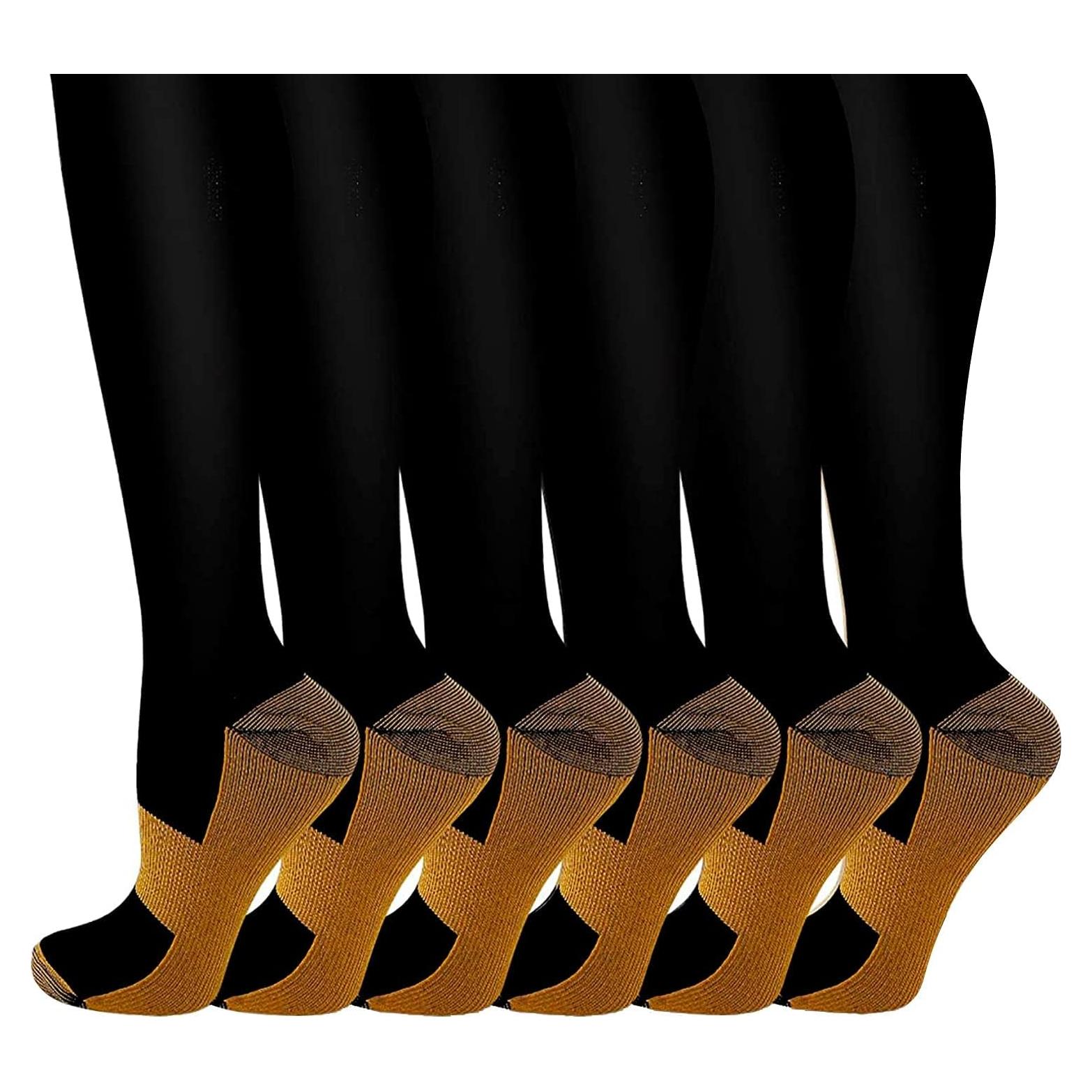 Calcetines de Compresión Bropite 20-30 mmHg para Hombres y Mujeres