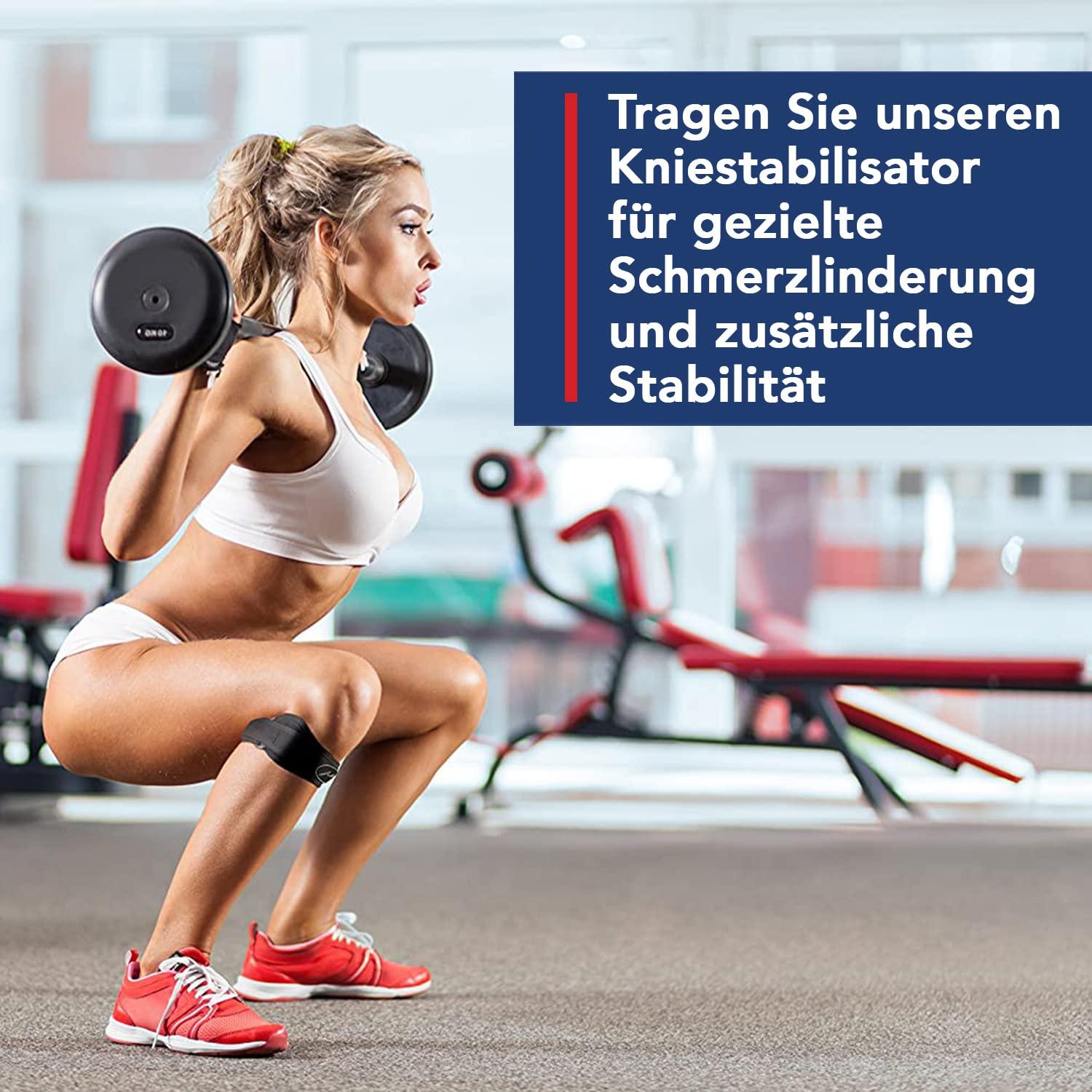 Correa de Tendón Patelar Dr. Arthritis - Soporte Rodilla Único Negro